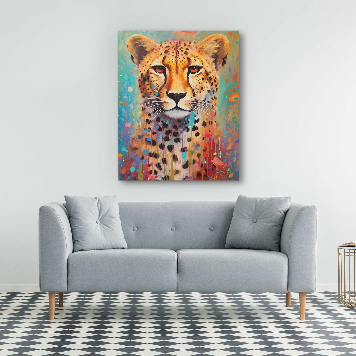 Cheetah Mirage - Pop Art Wall Art Print