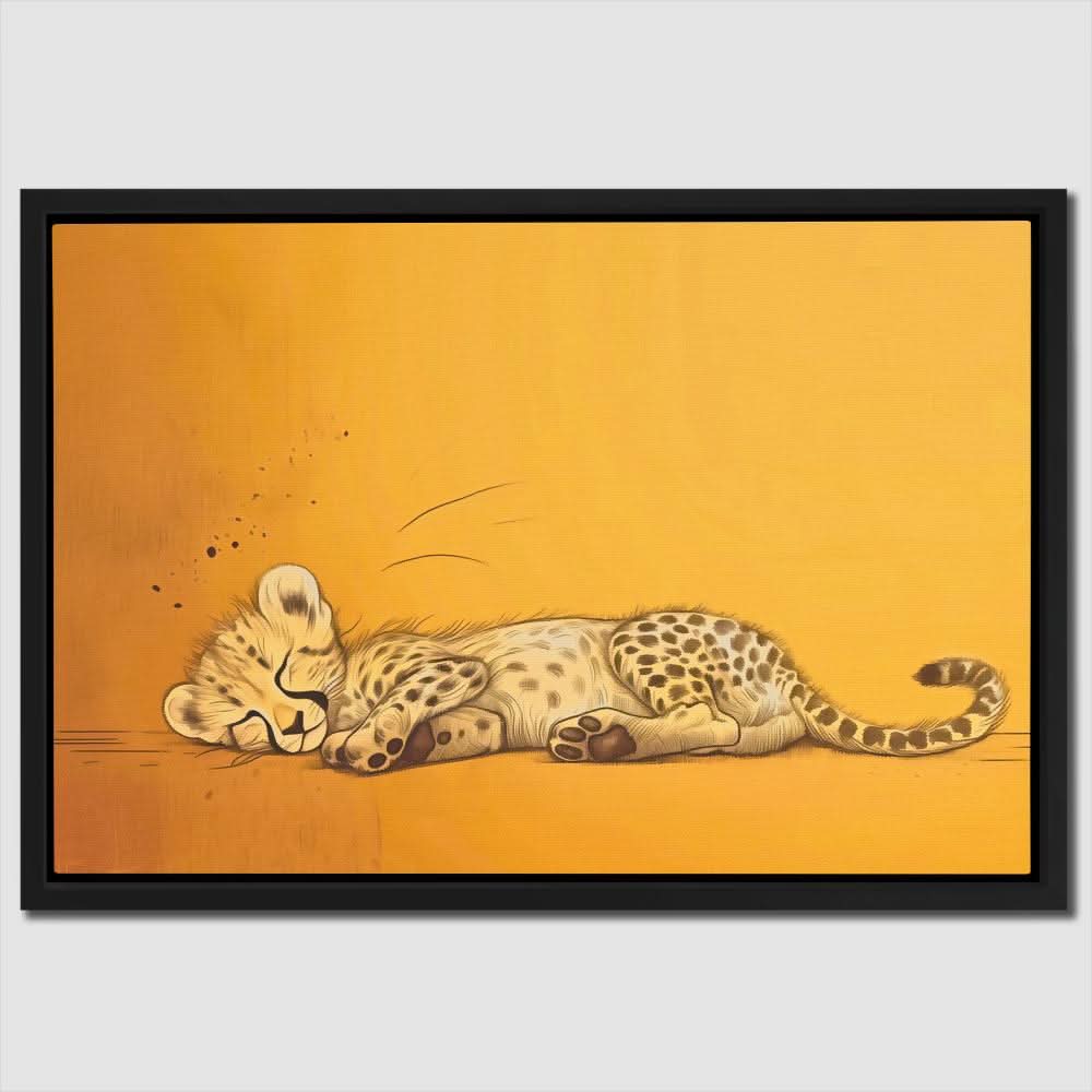 Cheetah Nap - Animals Art for Bedroom