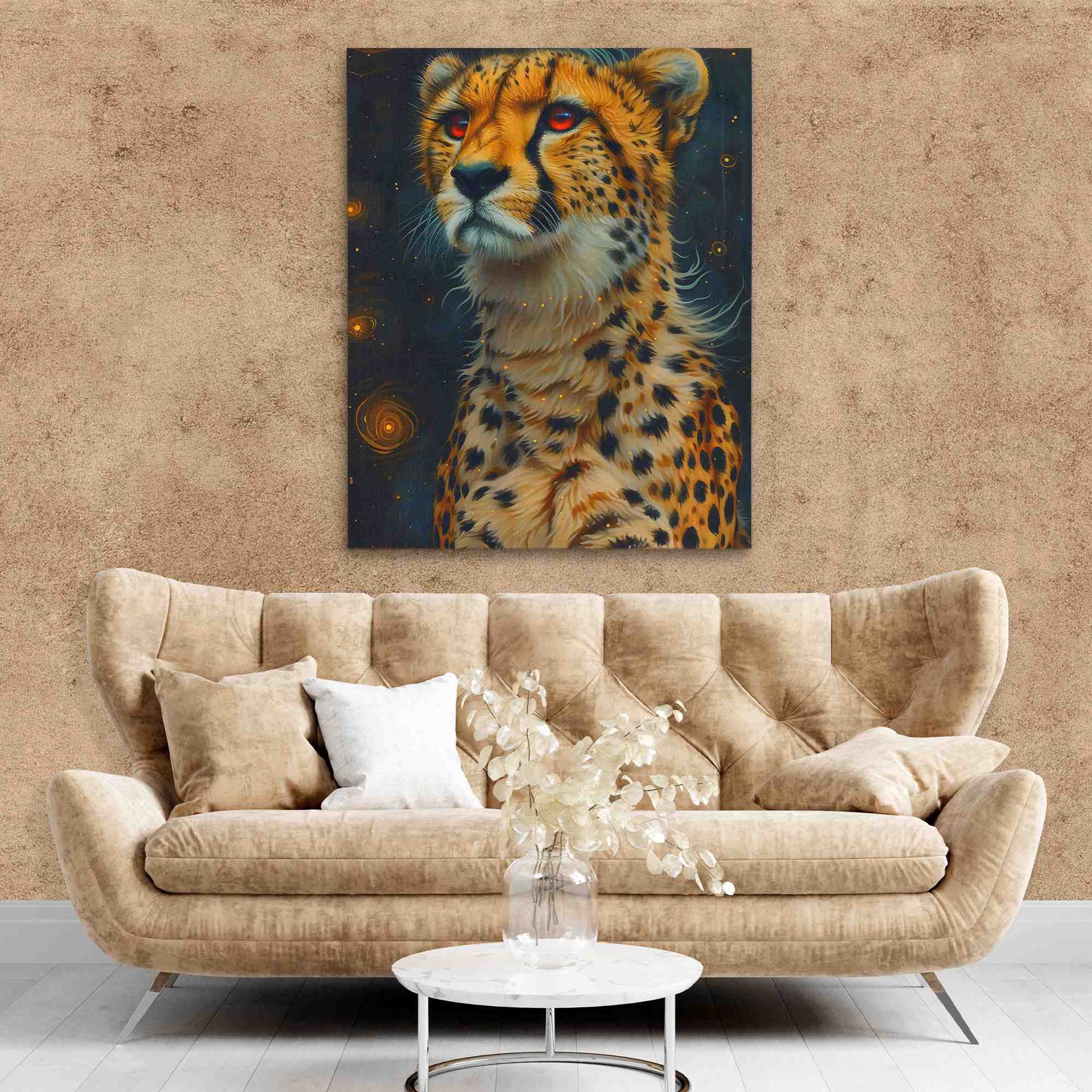 Cheetah Portrait - Framed Art Print