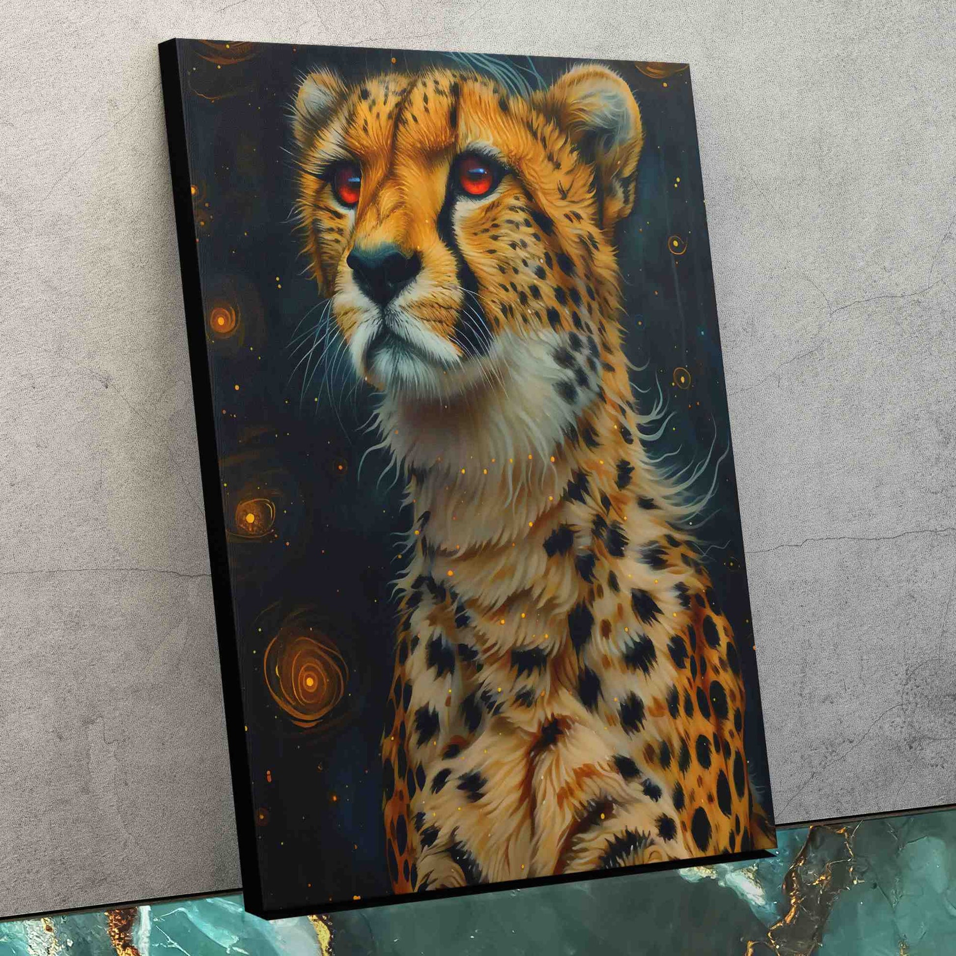 Cheetah Portrait - Animals Art