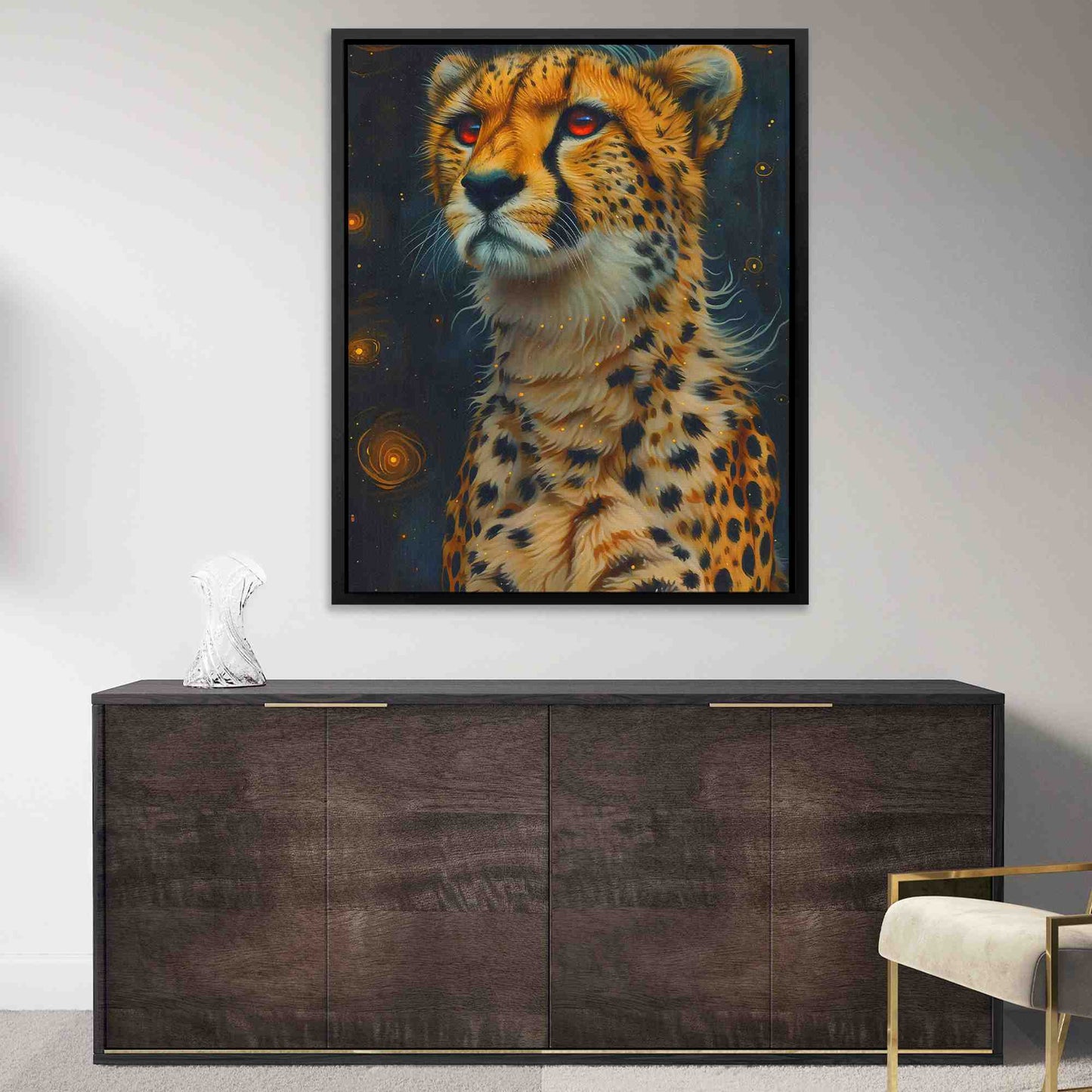 Cheetah Portrait - Big Cat Canvas Print