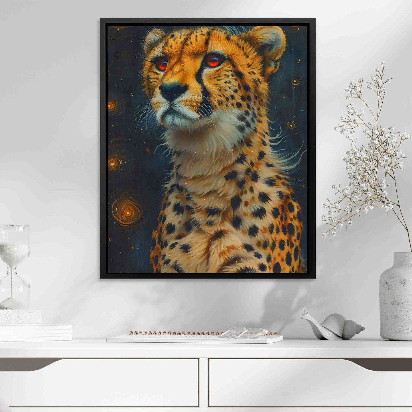 Cheetah Portrait - Canvas Wall Art