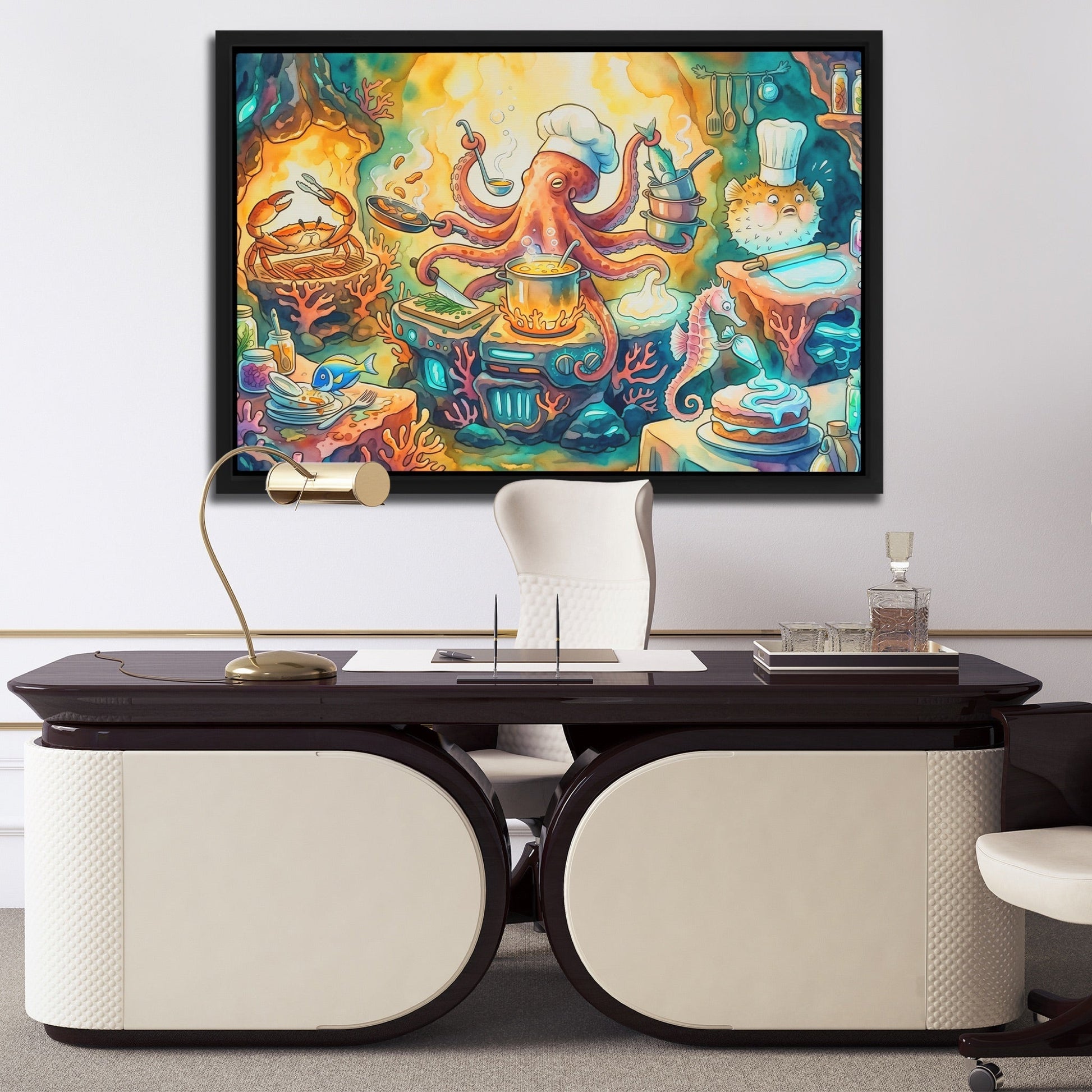 Chef Octopus Cooking