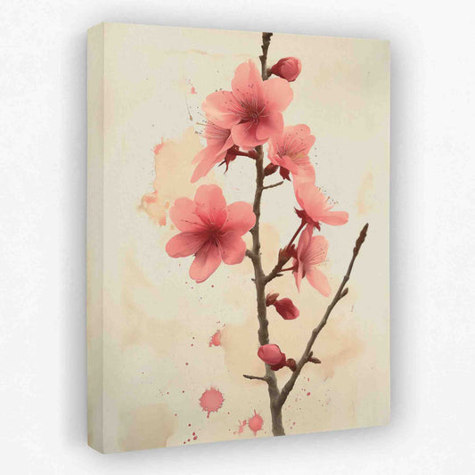 Cherry Blossom Branch - Cherry Blossom Canvas Wall Art