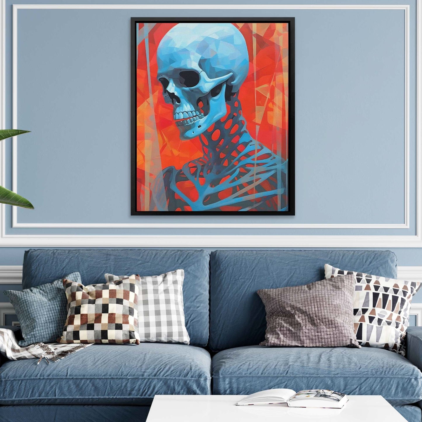 Cherry Corpse - Gothic Orange Canvas Wall Art