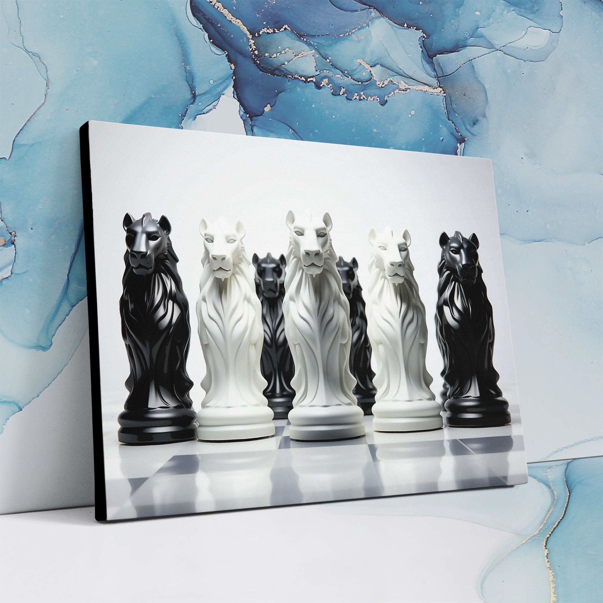 Chess Pride - Large Canvas Print