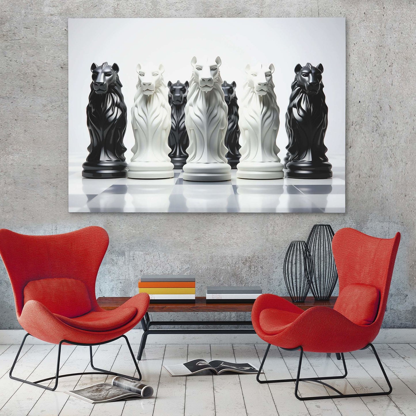 Chess Pride - Chess Wall Art in Black Frame
