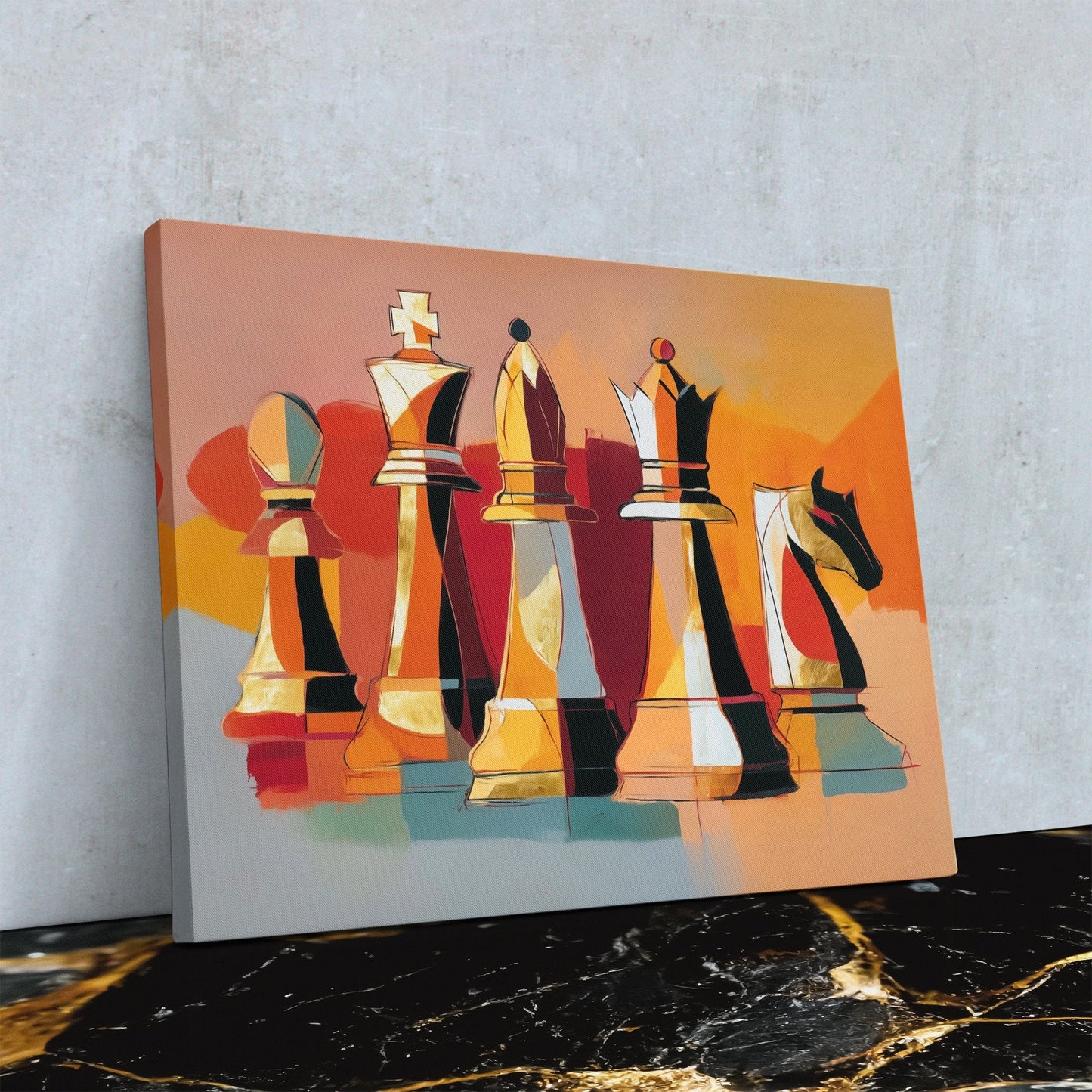 Chess Strategy Unveiled - Luxury Wall Art
