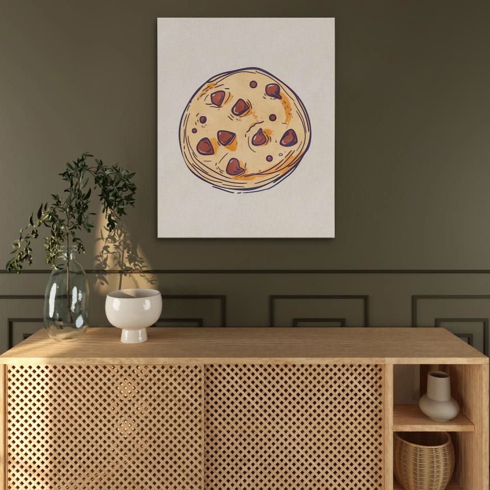 Chocolate Chip Cookie - Food Art for Dining Room