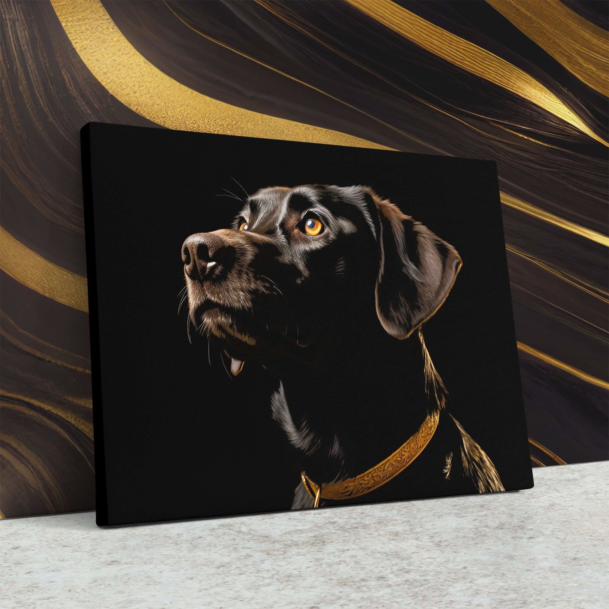 Chocolate Gaze - Wall Art in Black Frame