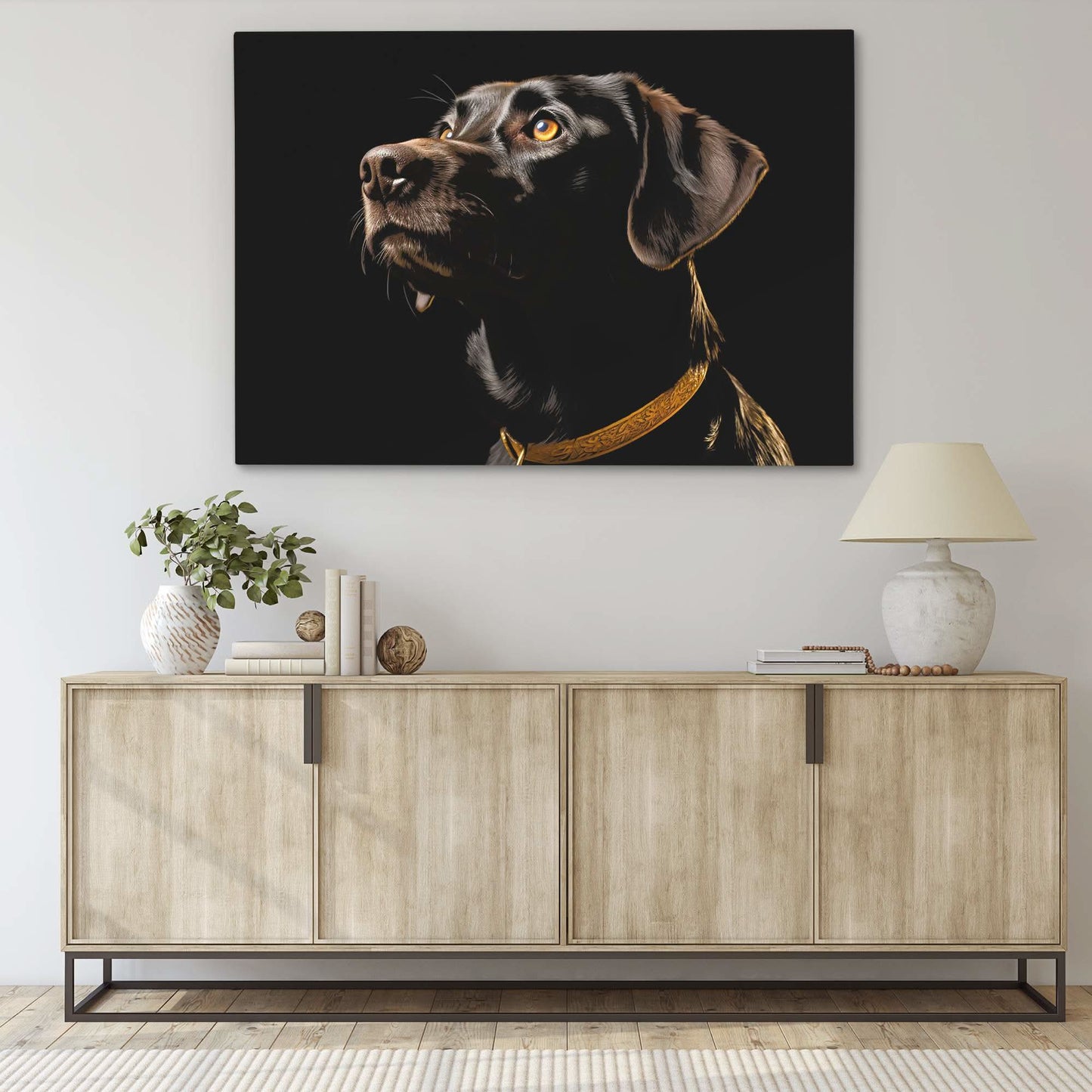 Chocolate Gaze - Black Wall Art