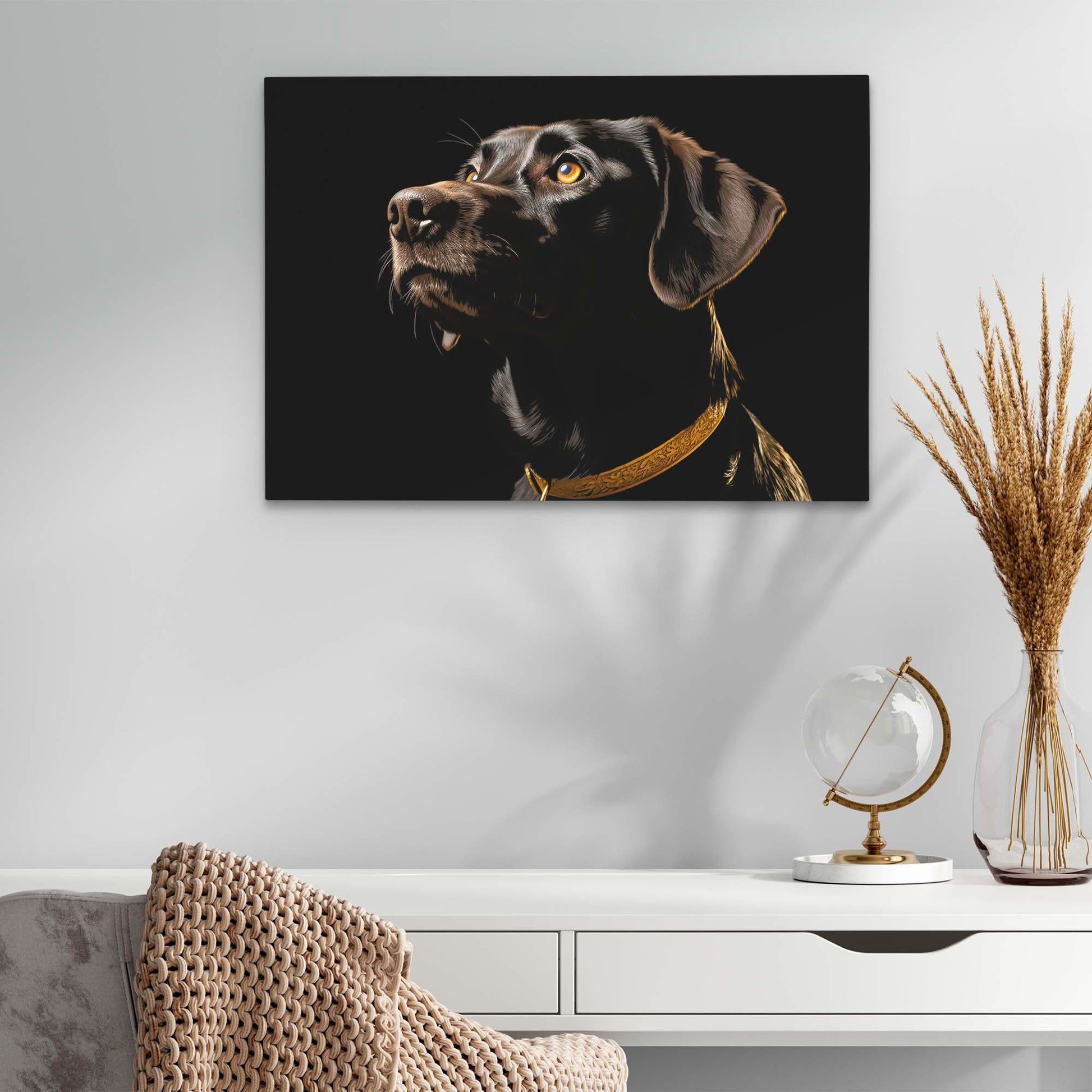 Chocolate Gaze - Large Canvas Print