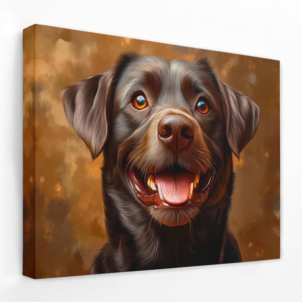 Chocolate Smiles - Animals Canvas Wall Art