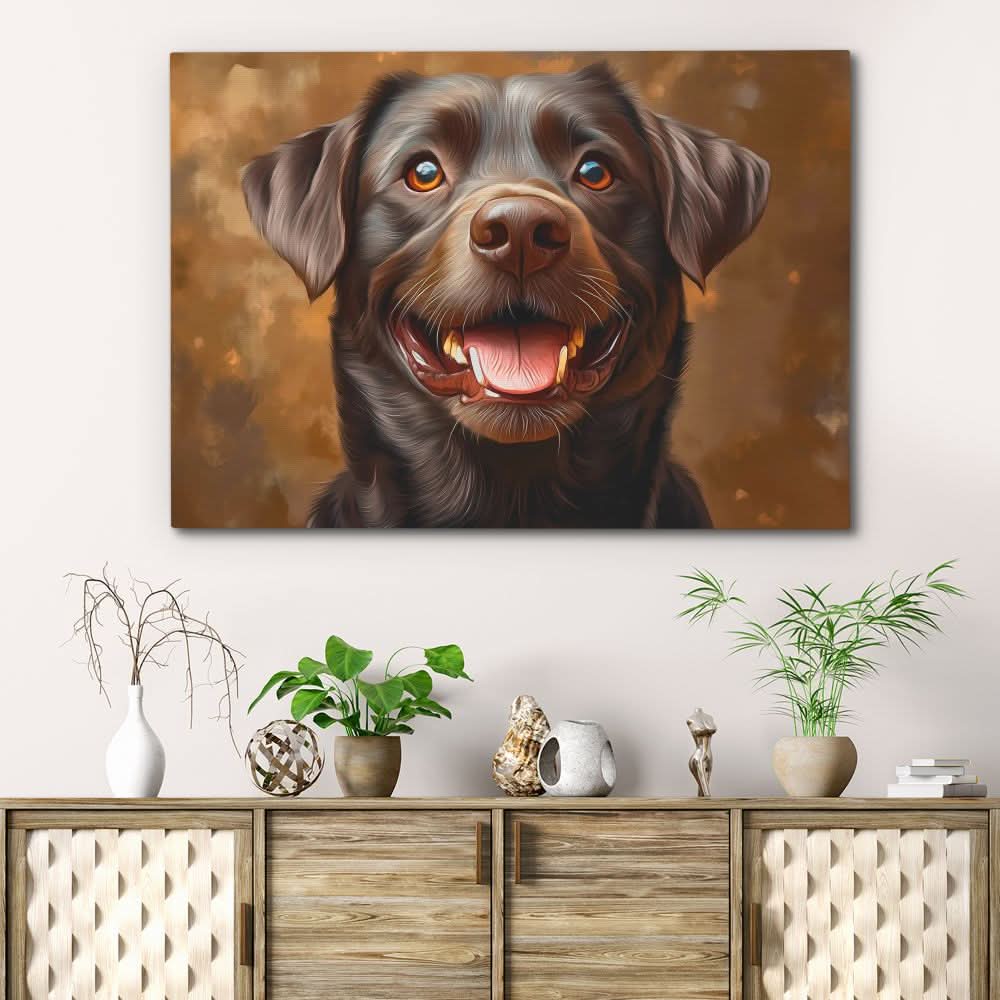 Chocolate Smiles - Brown Wall Art