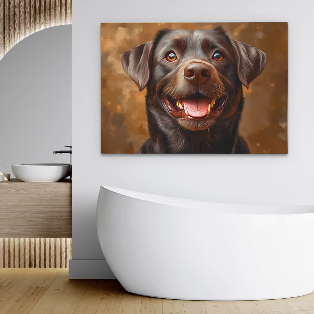 Chocolate Smiles - Large Canvas Print