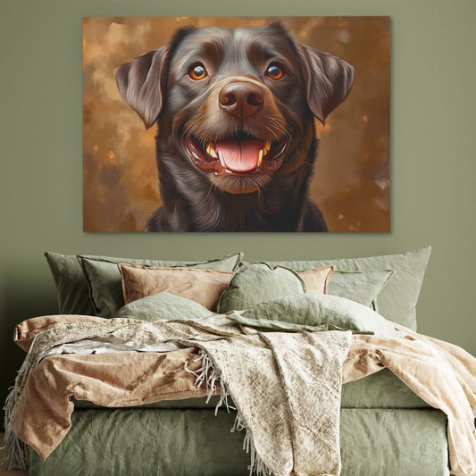 Chocolate Smiles - Wall Art in Black Frame