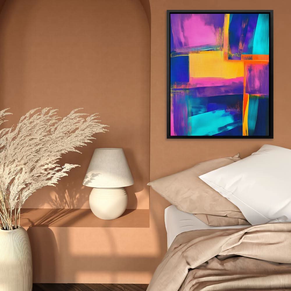 Chromatic Pulse - Blue Canvas Print