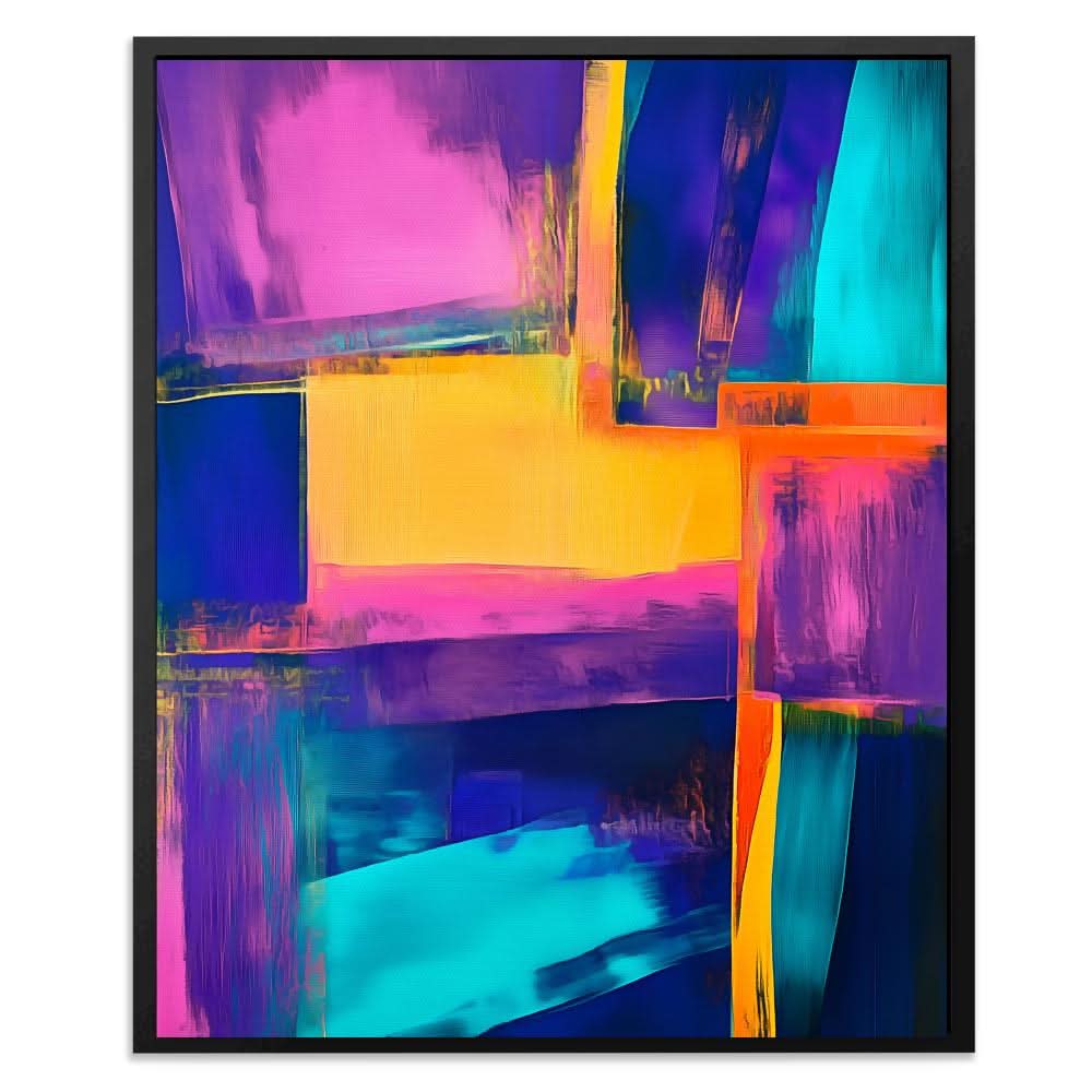 Chromatic Pulse - Blue Wall Art for Home Office