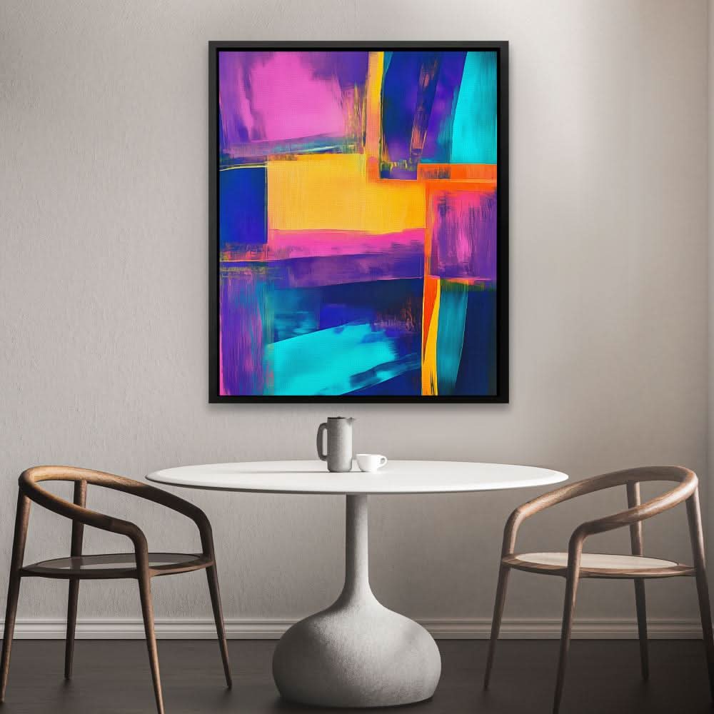 Chromatic Pulse - Large Abstract Canvas Print