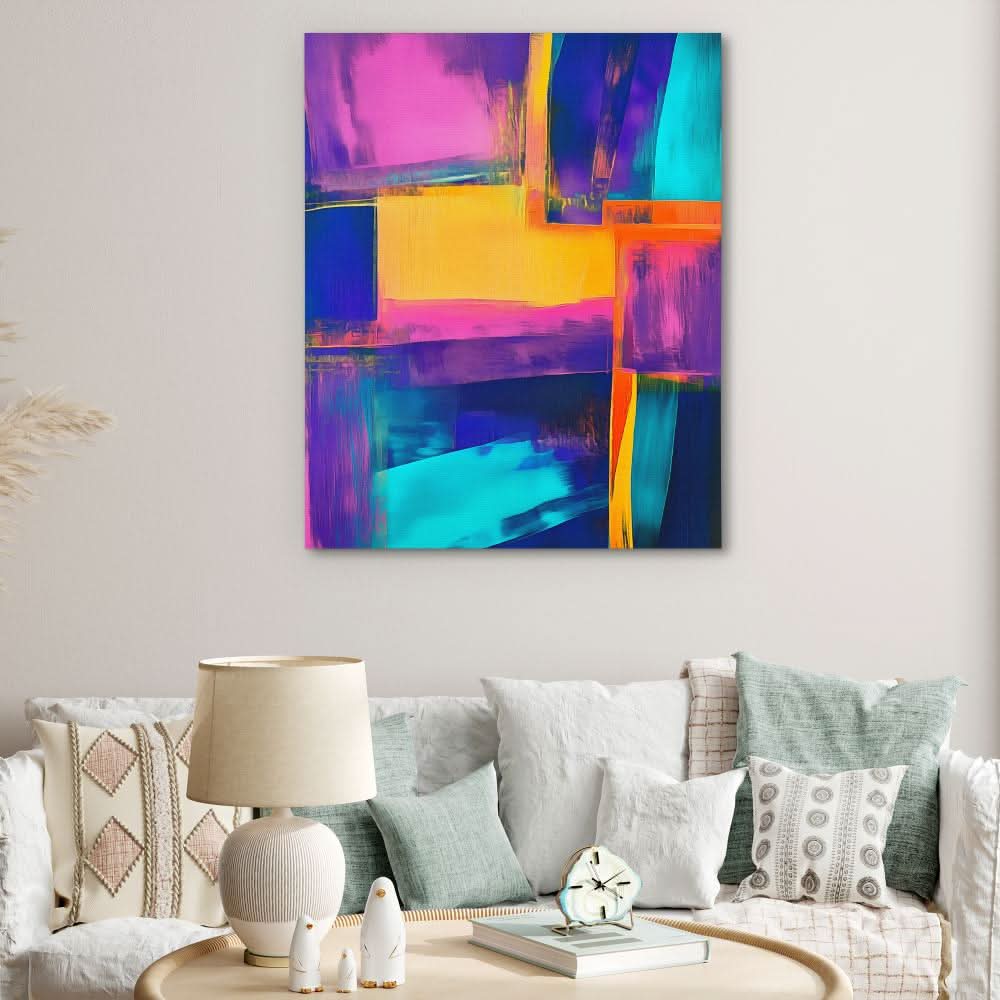 Chromatic Pulse - Modern Colorful Canvas Wall Art