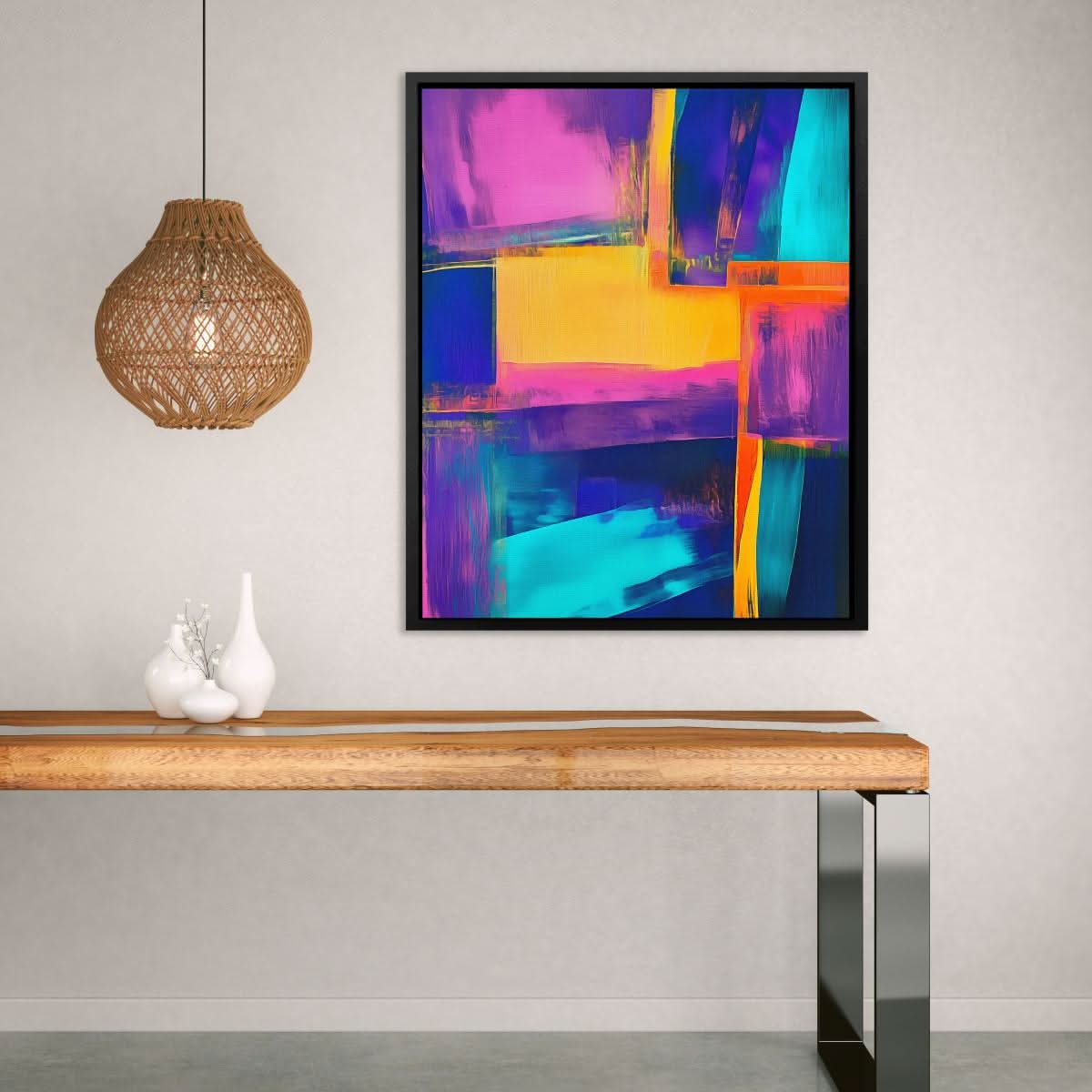Chromatic Pulse - Framed Wall Art