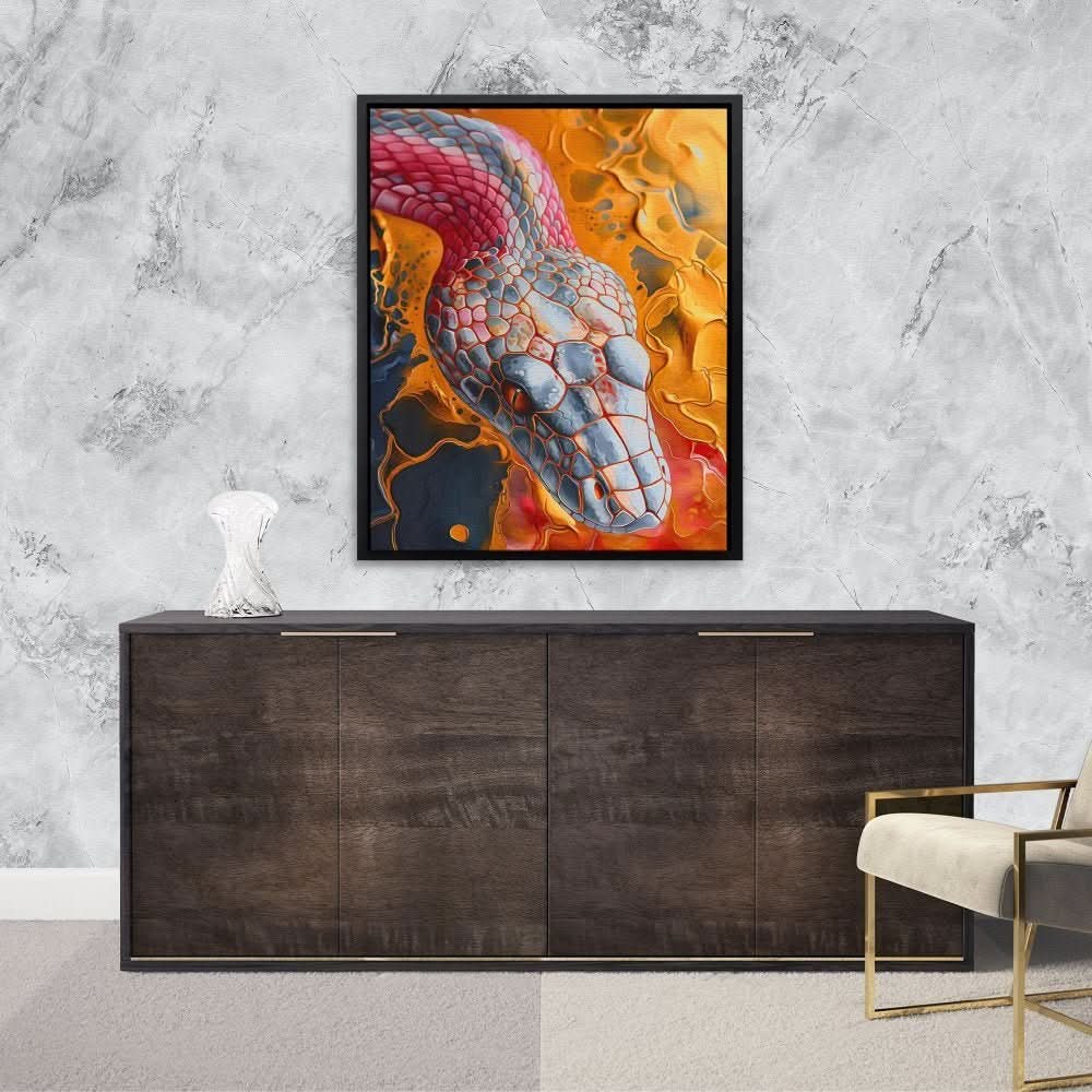 Chromatic Snake - Animals Art for Bedroom