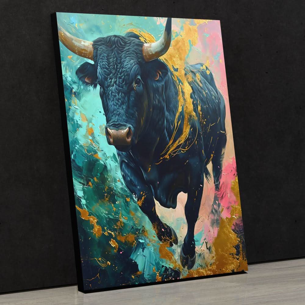 Chromatic Stampede - Animals Art for Living Room