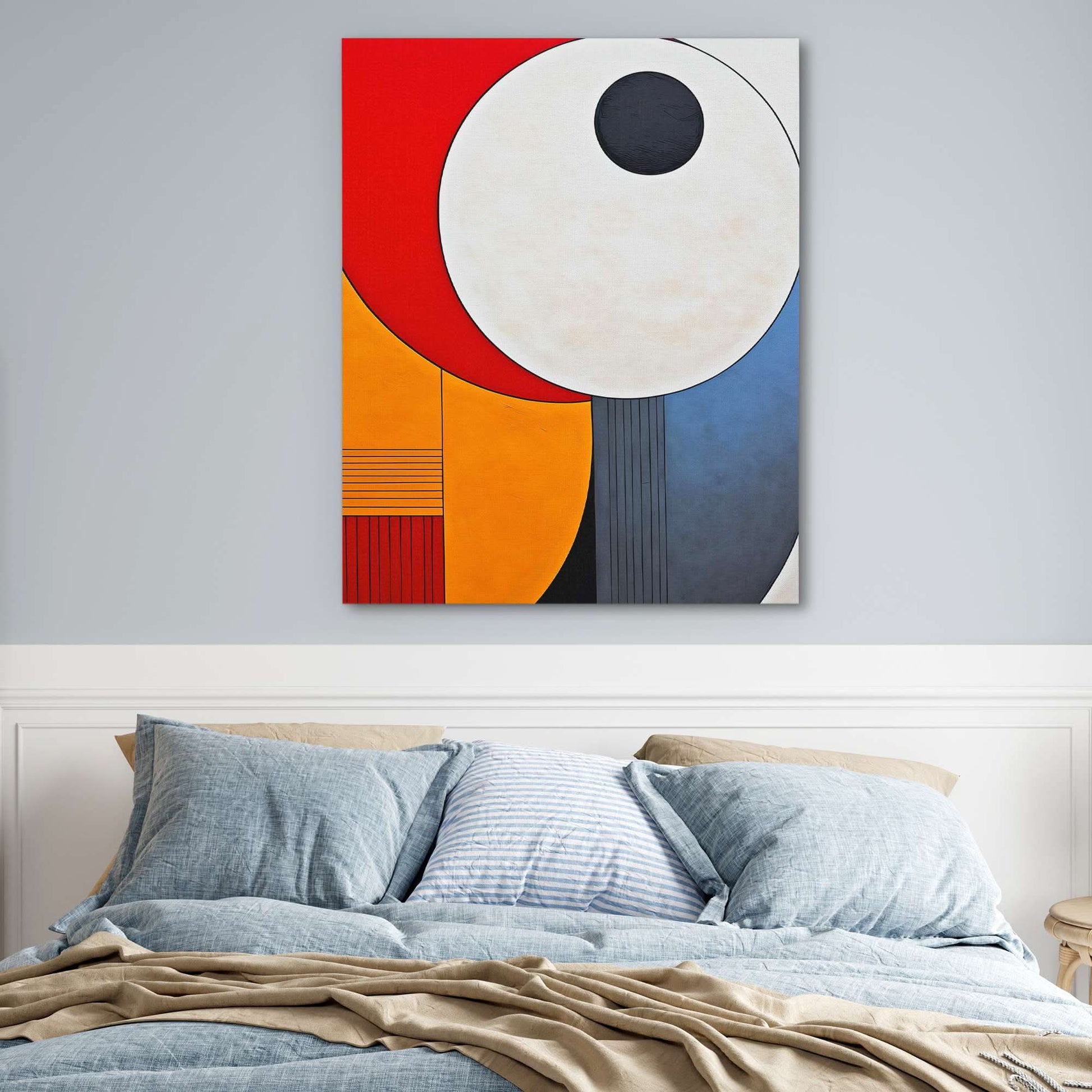 Circling Colors - Large Abstract Canvas Print