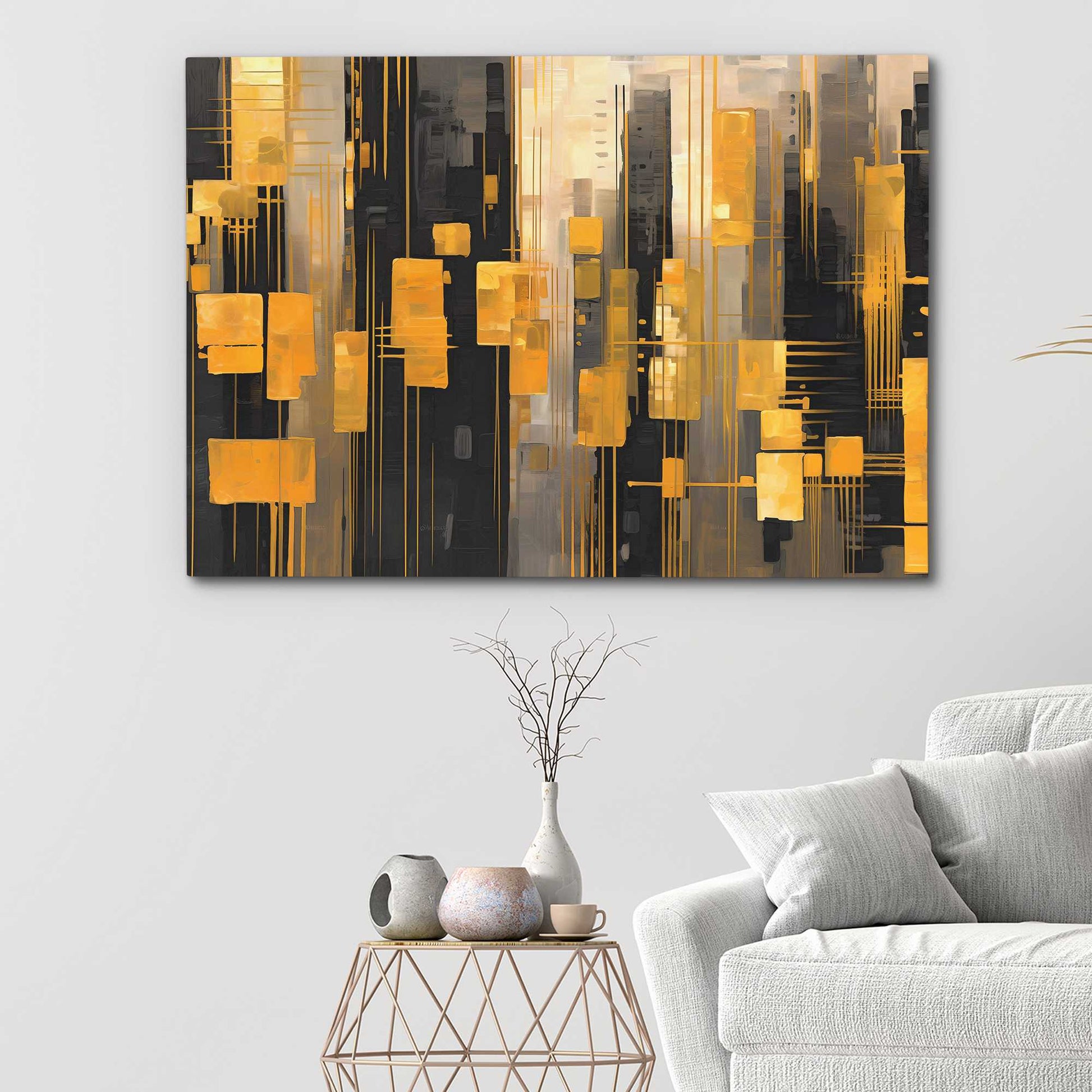 City of Candlesticks - Wall Street Art for Bathroom
