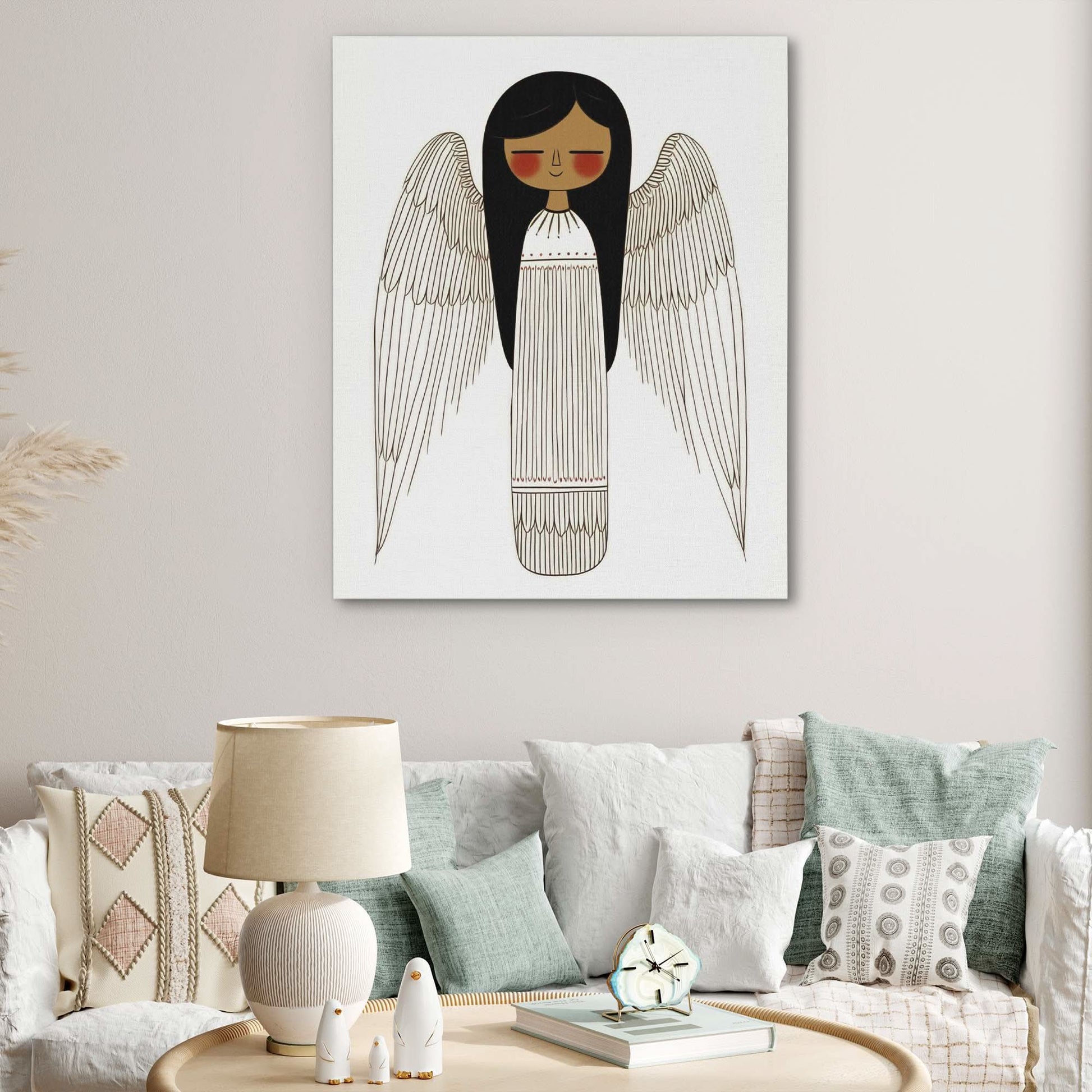 Classic Angel - Large Canvas Print