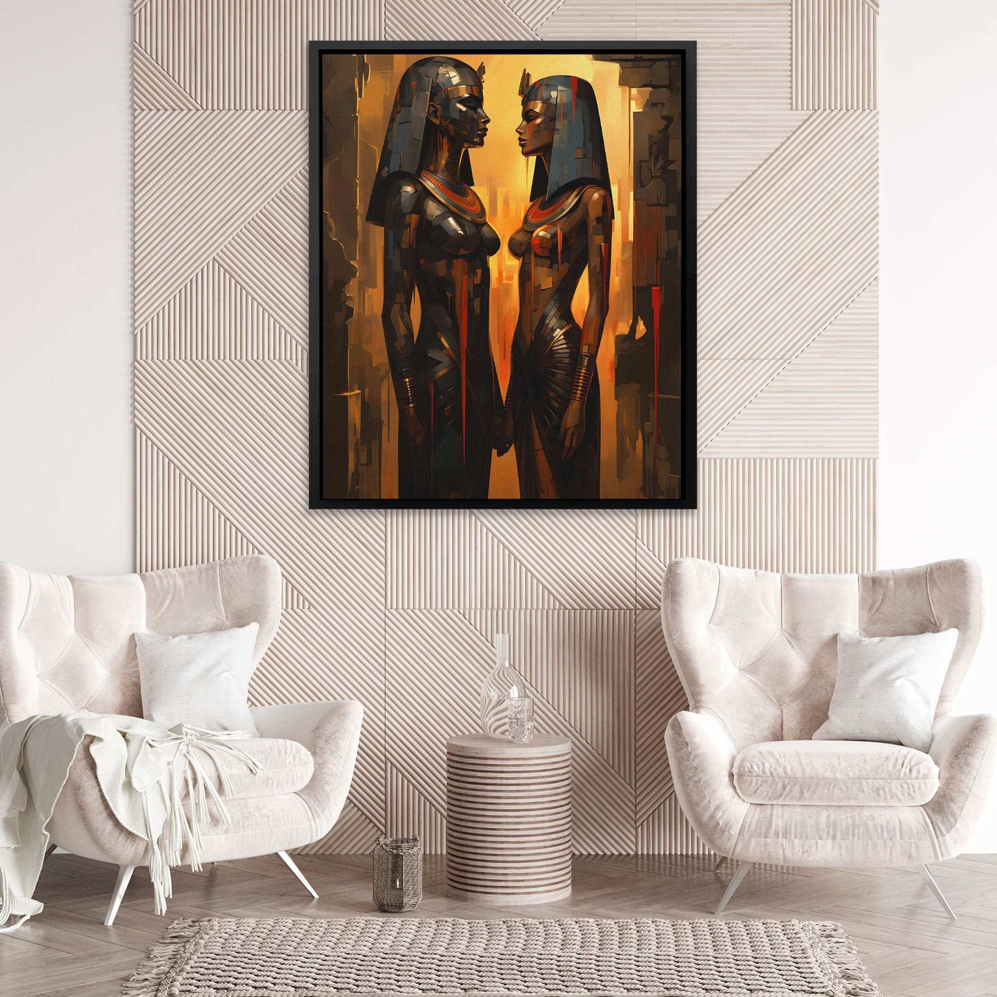 Cleopatra's Kiss - Large Abstract Canvas Print