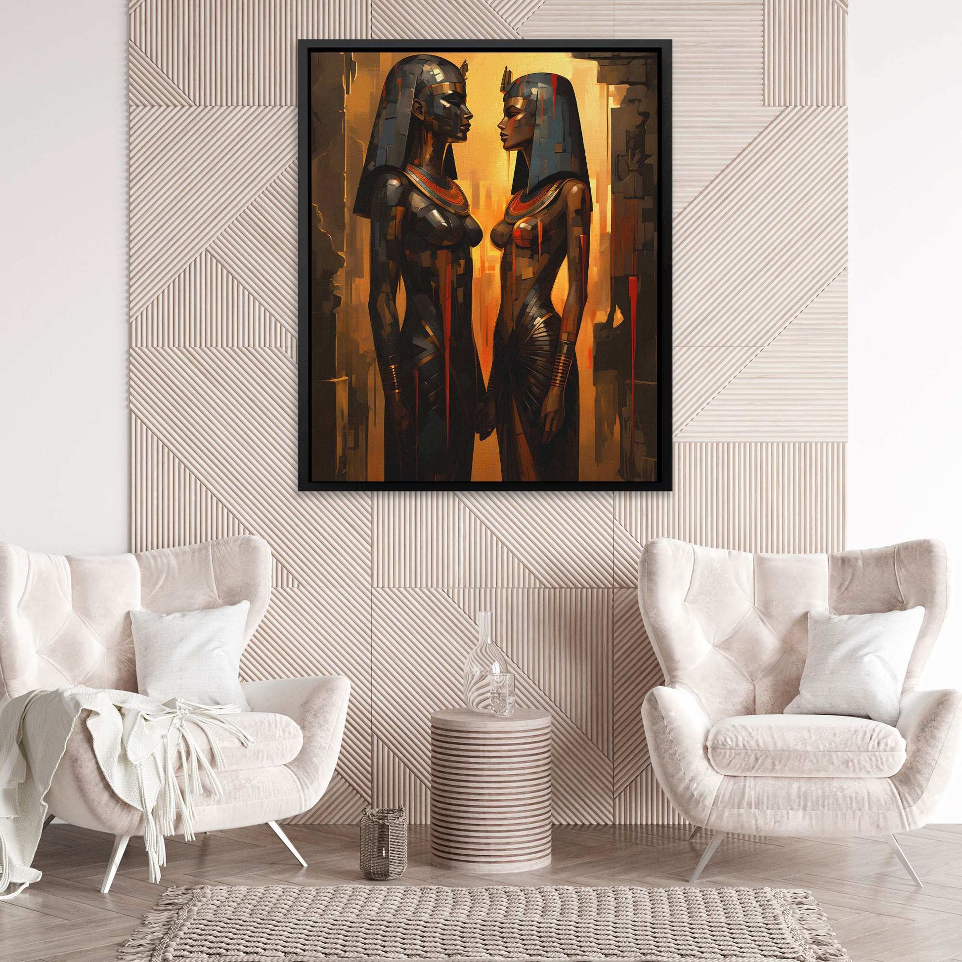 Cleopatra's Kiss - Large Abstract Canvas Print