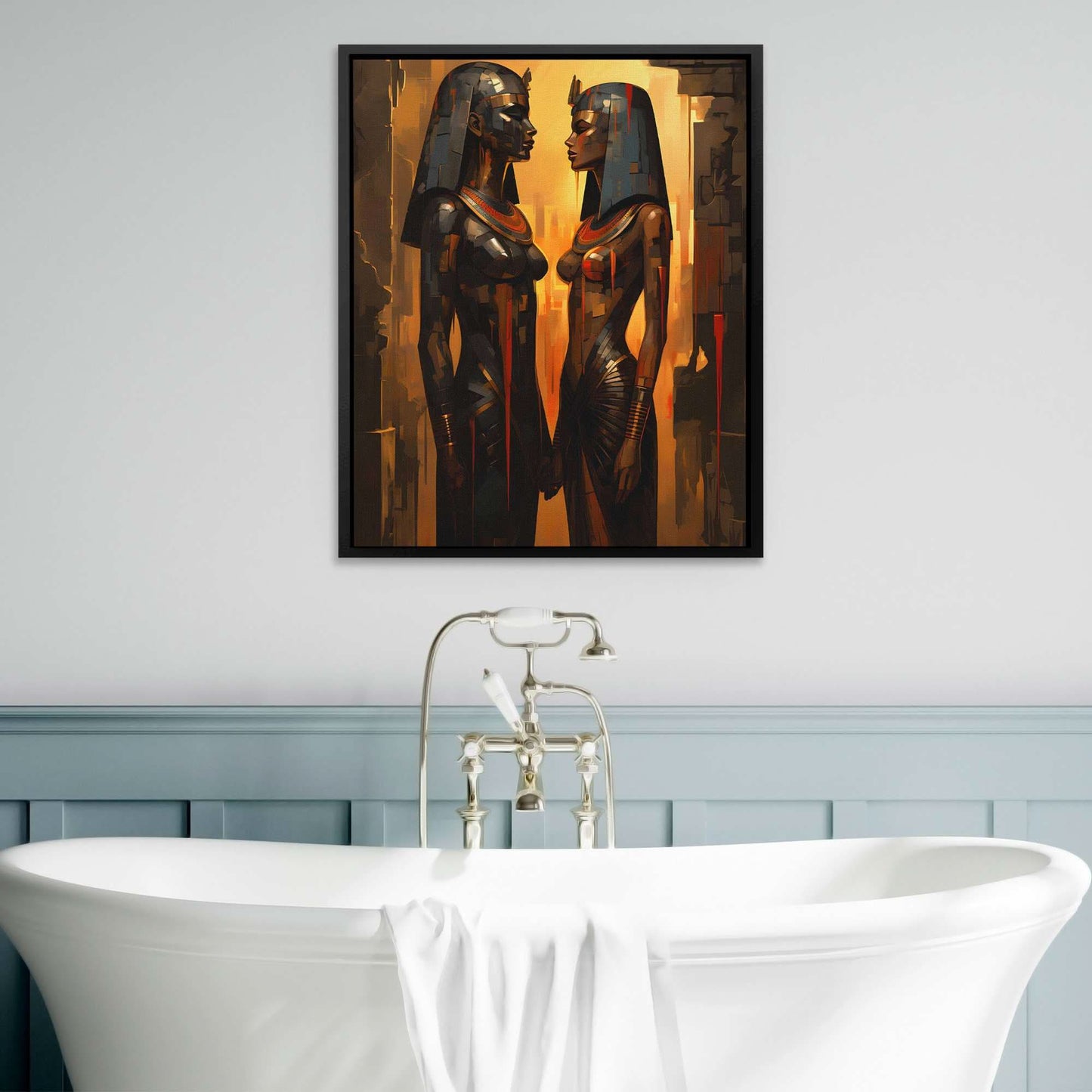 Cleopatra's Kiss - Black Wall Art