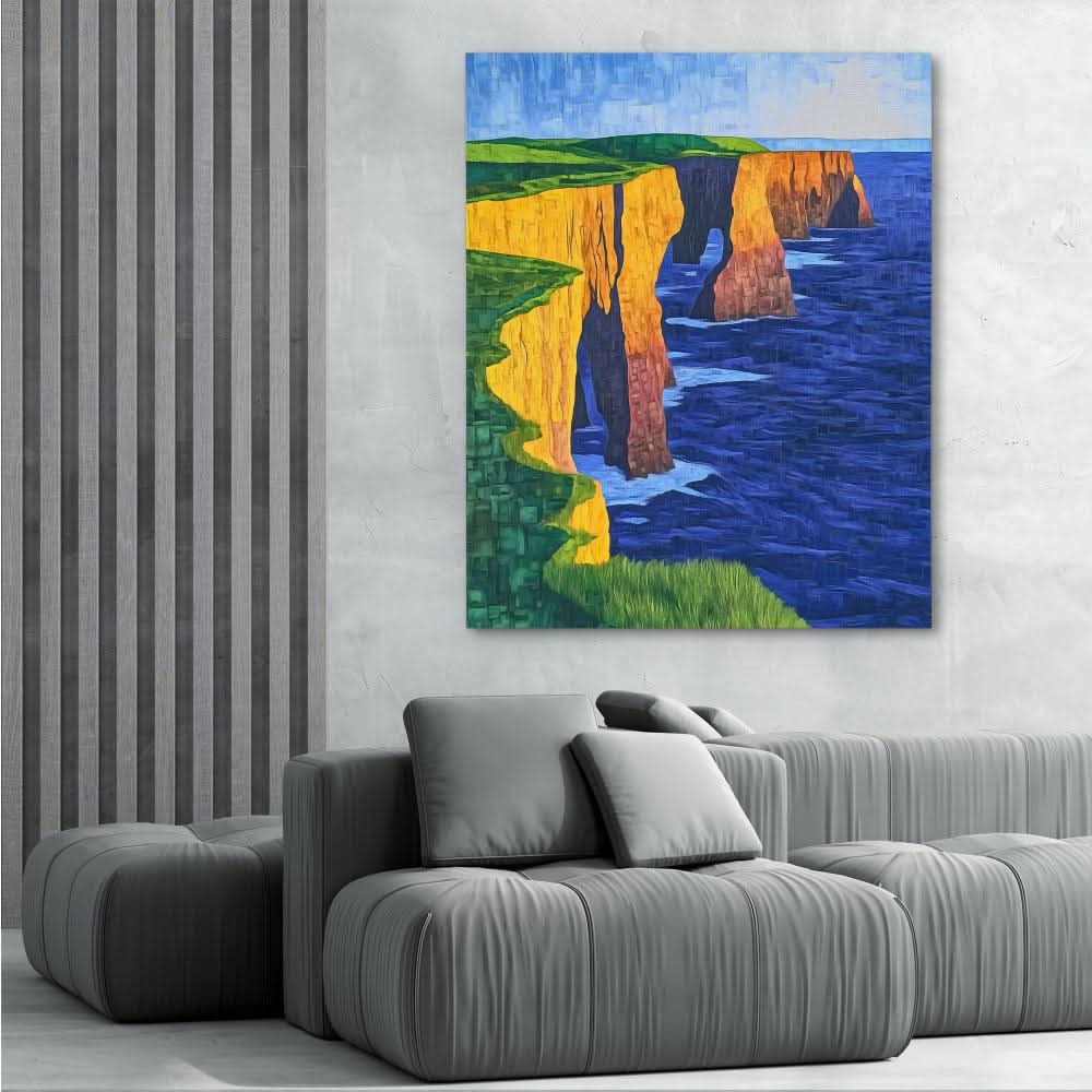Cliffs of Serenity - Wall Art in Black Frame