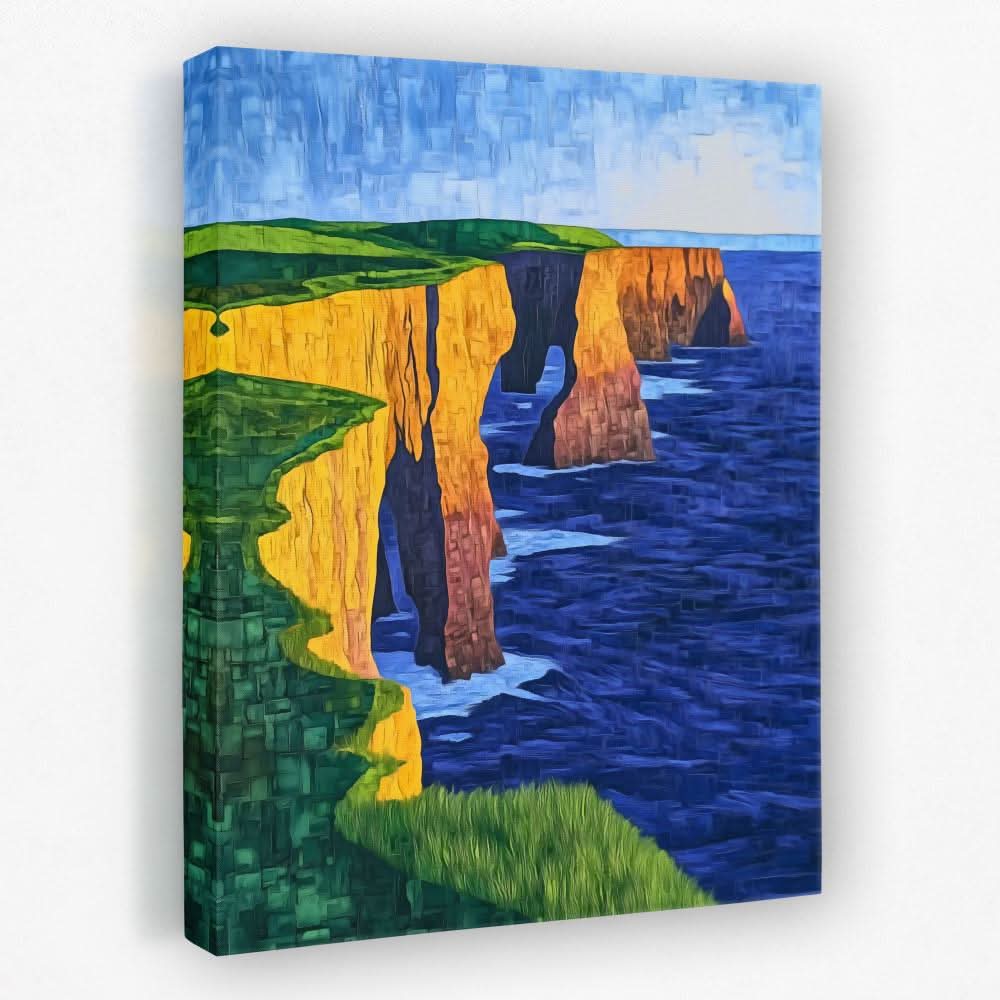 Cliffs of Serenity - Coastal Canvas Wall Art