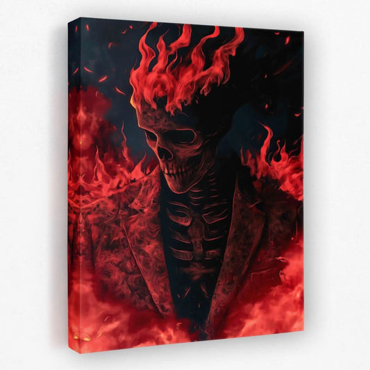 Cloaked Fire - Dark Academia Canvas Wall Art