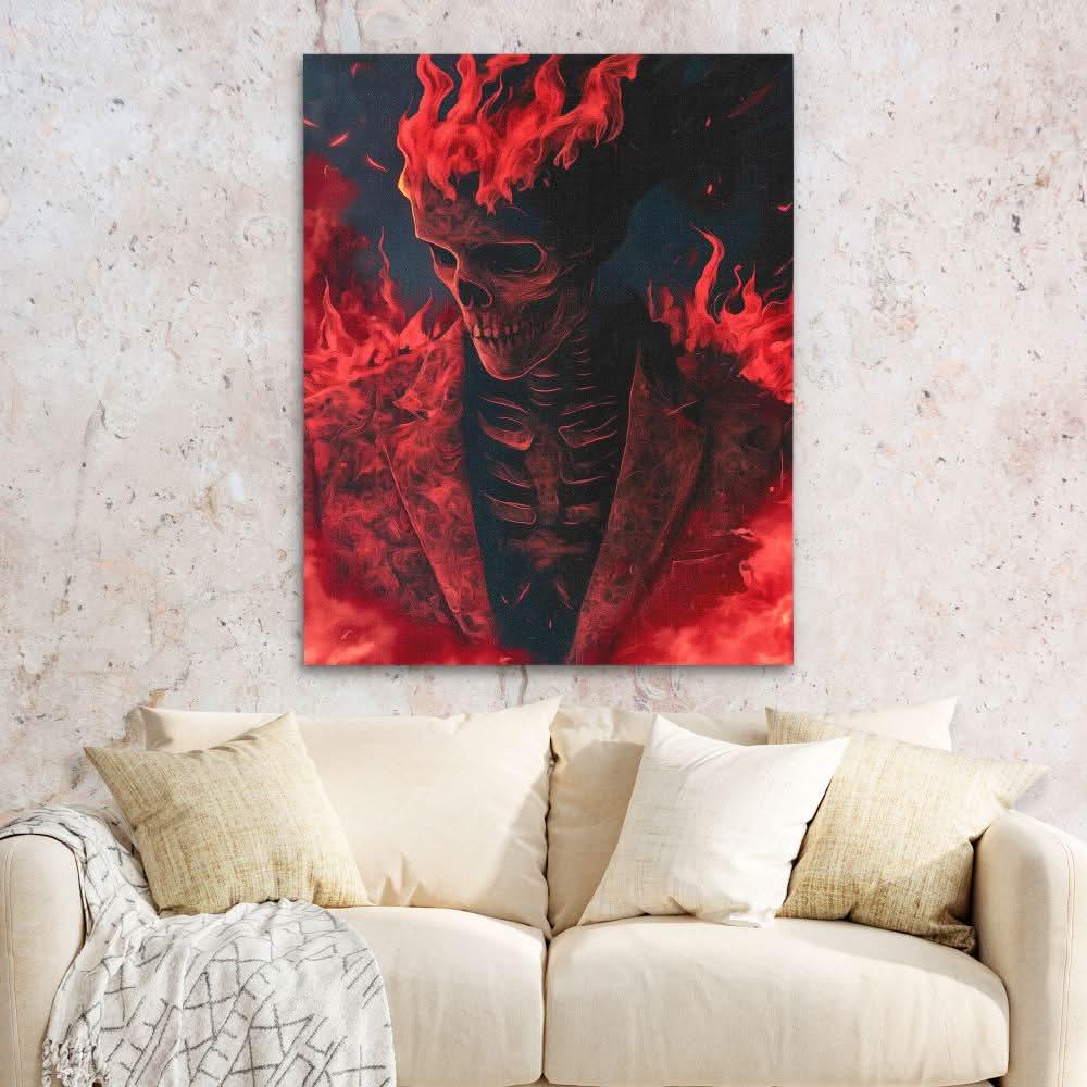 Cloaked Fire - Dark Academia Art