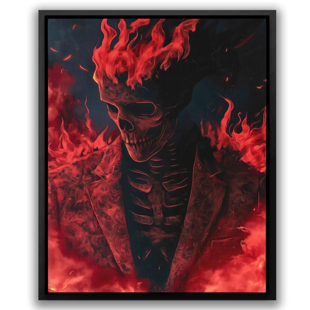 Cloaked Fire - Red Fire Canvas Print