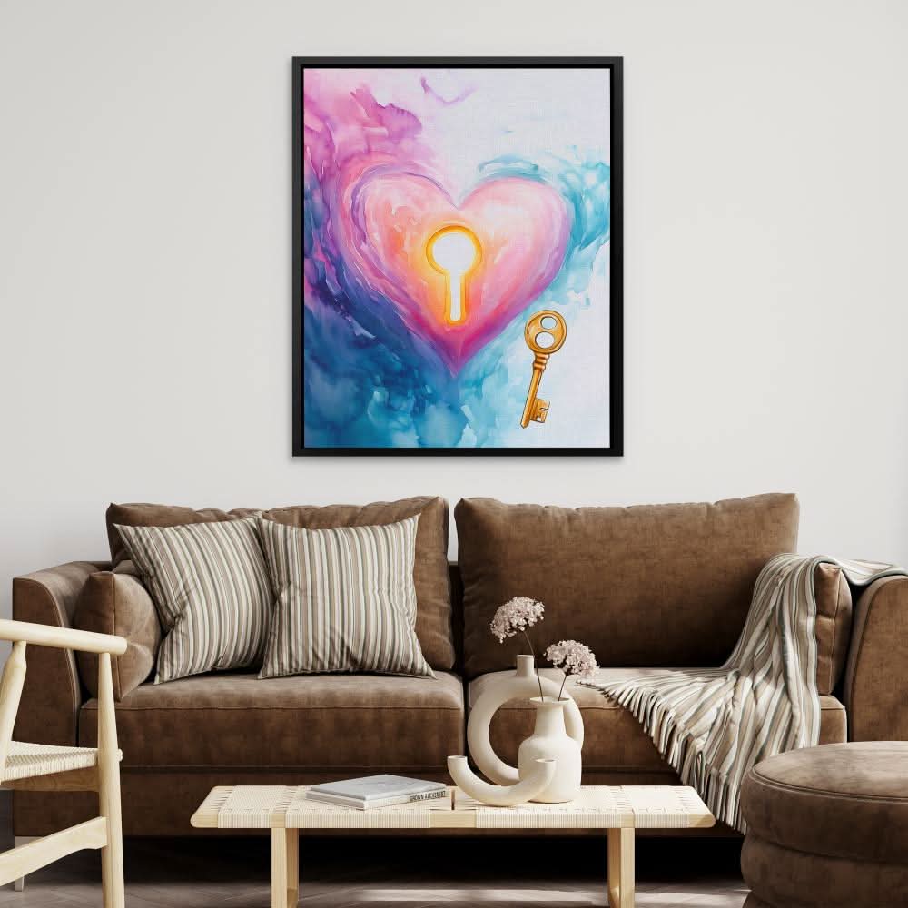 Cloud Drift Seal - Pastel Love Canvas Print