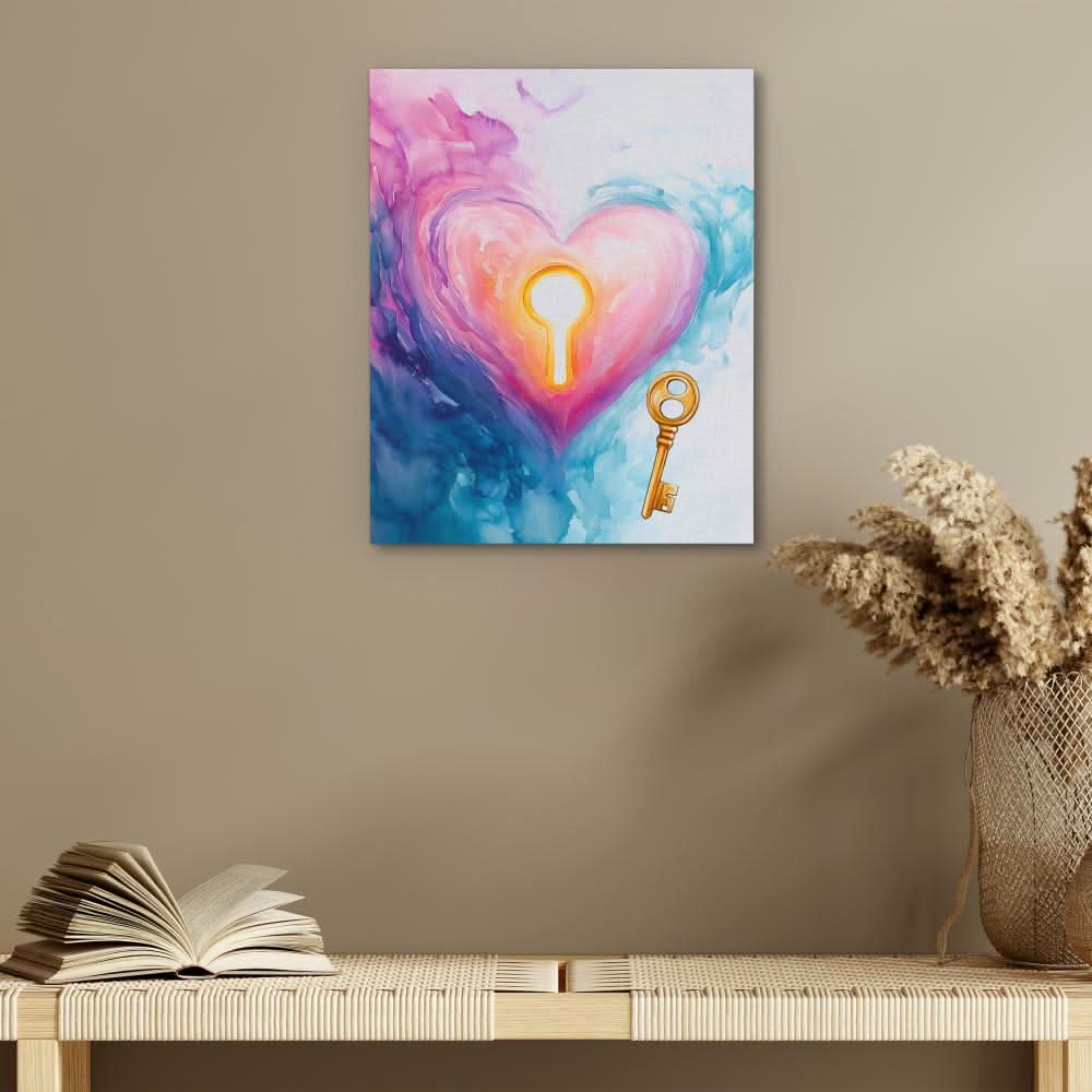 Cloud Drift Seal - Wall Art in Black Frame