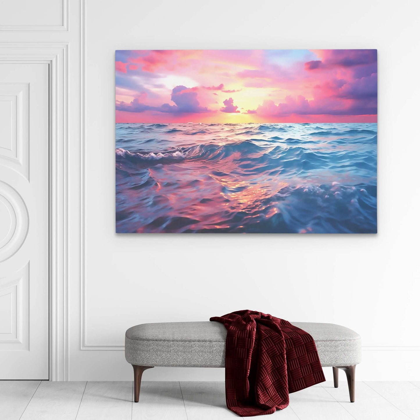 Coastal Breeze - Blue Coastal Canvas Print