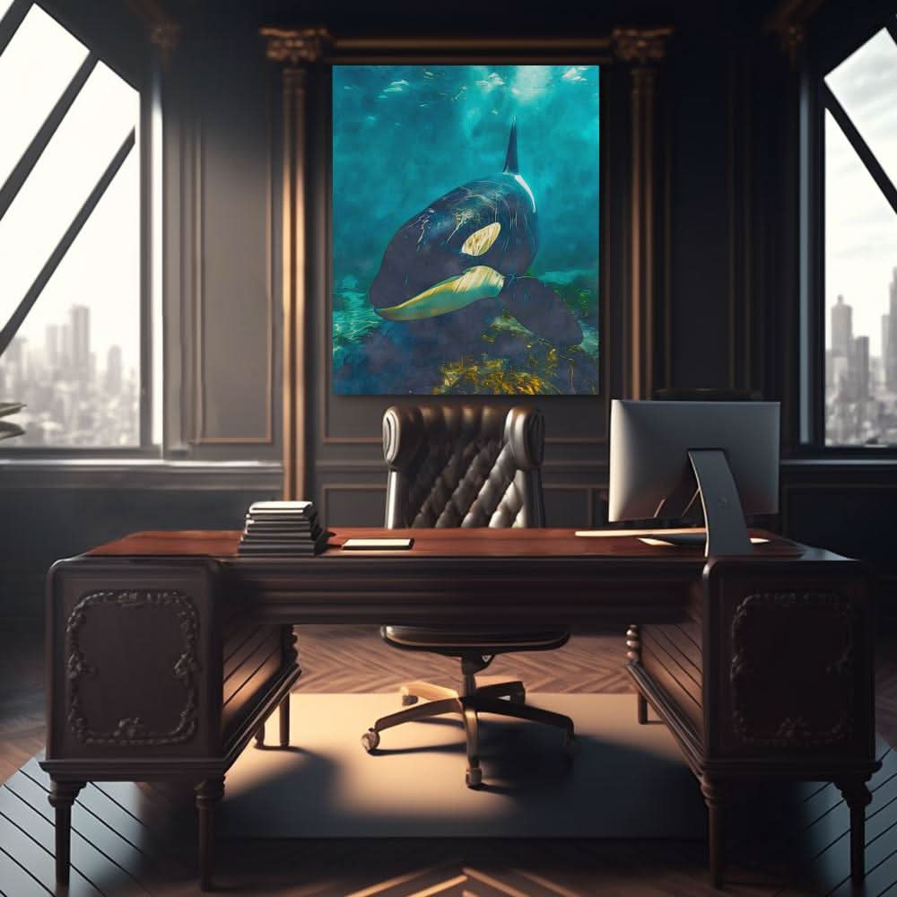 Coastal Charm - Modern Blue Canvas Wall Art
