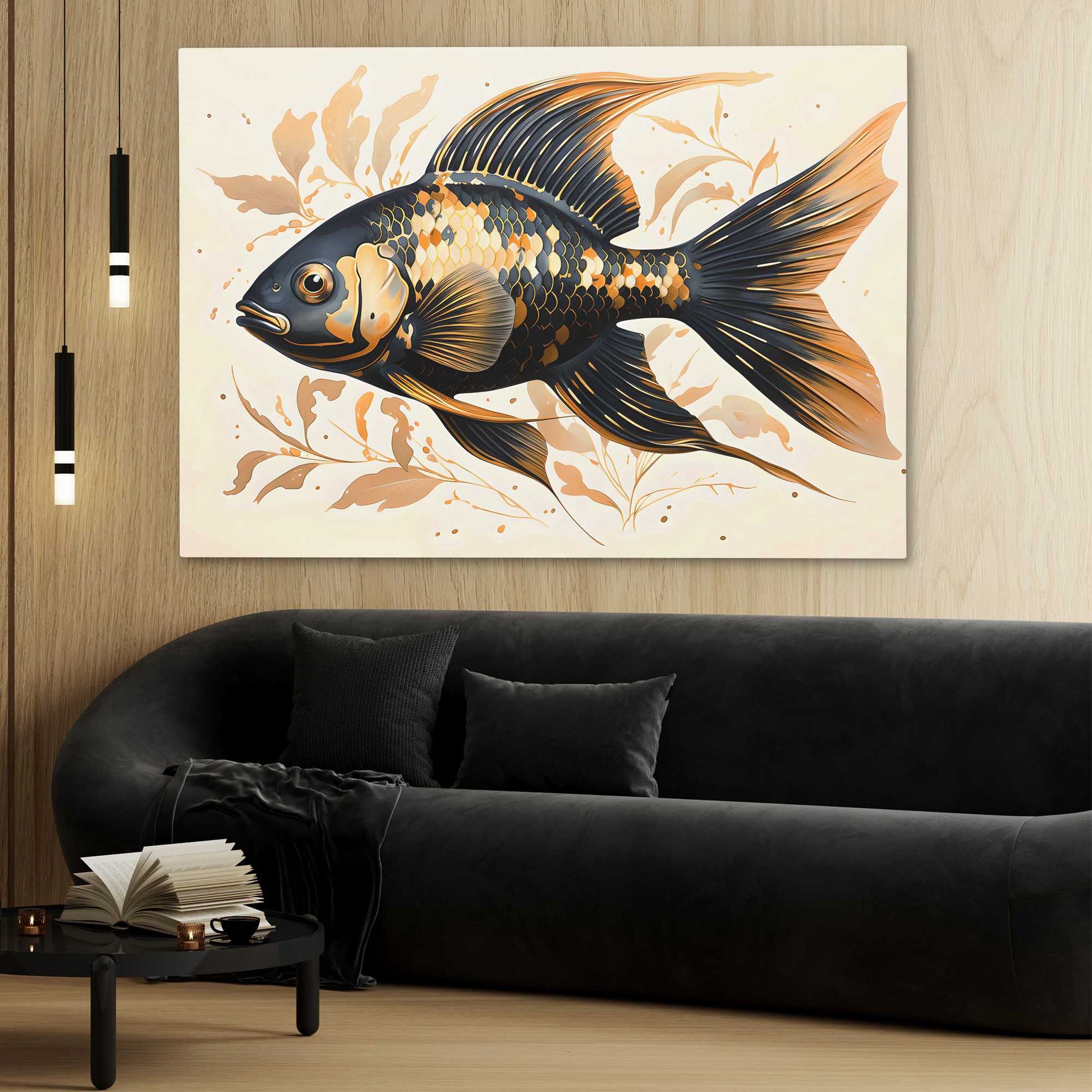 Coastal Chroma - Wall Art in Black Frame