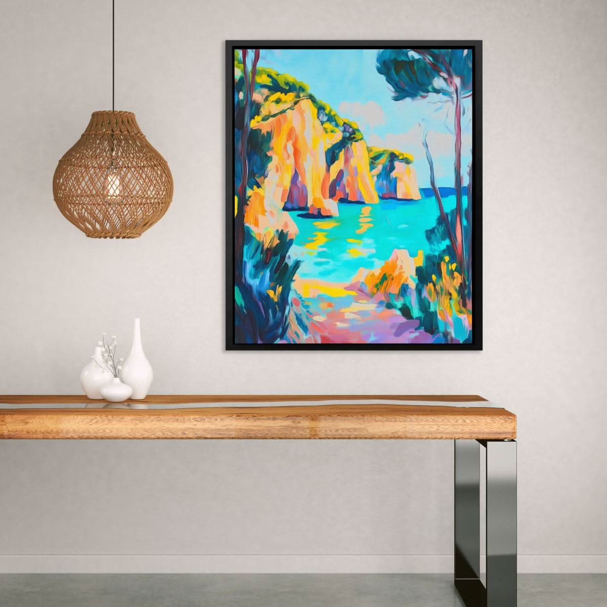 Coastal Color Burst - Coastal Art for Kitchen
