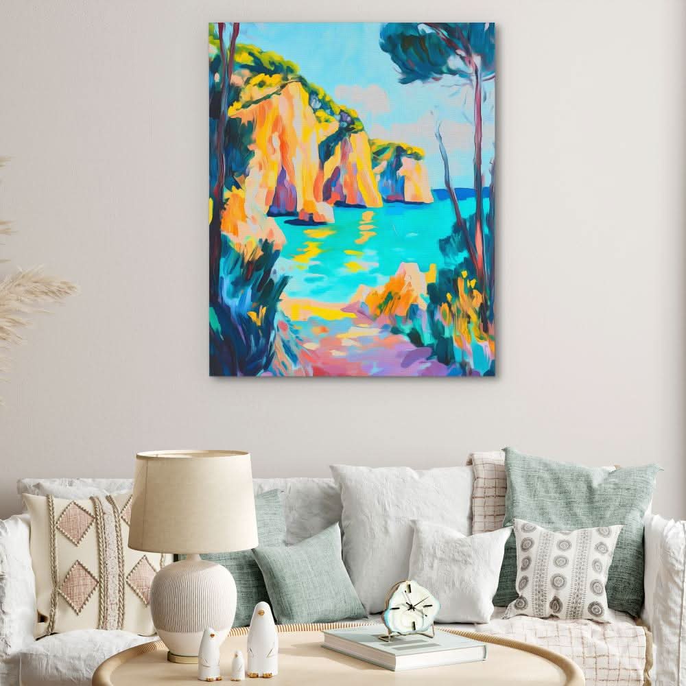 Coastal Color Burst - Colorful Landscapes Canvas Print