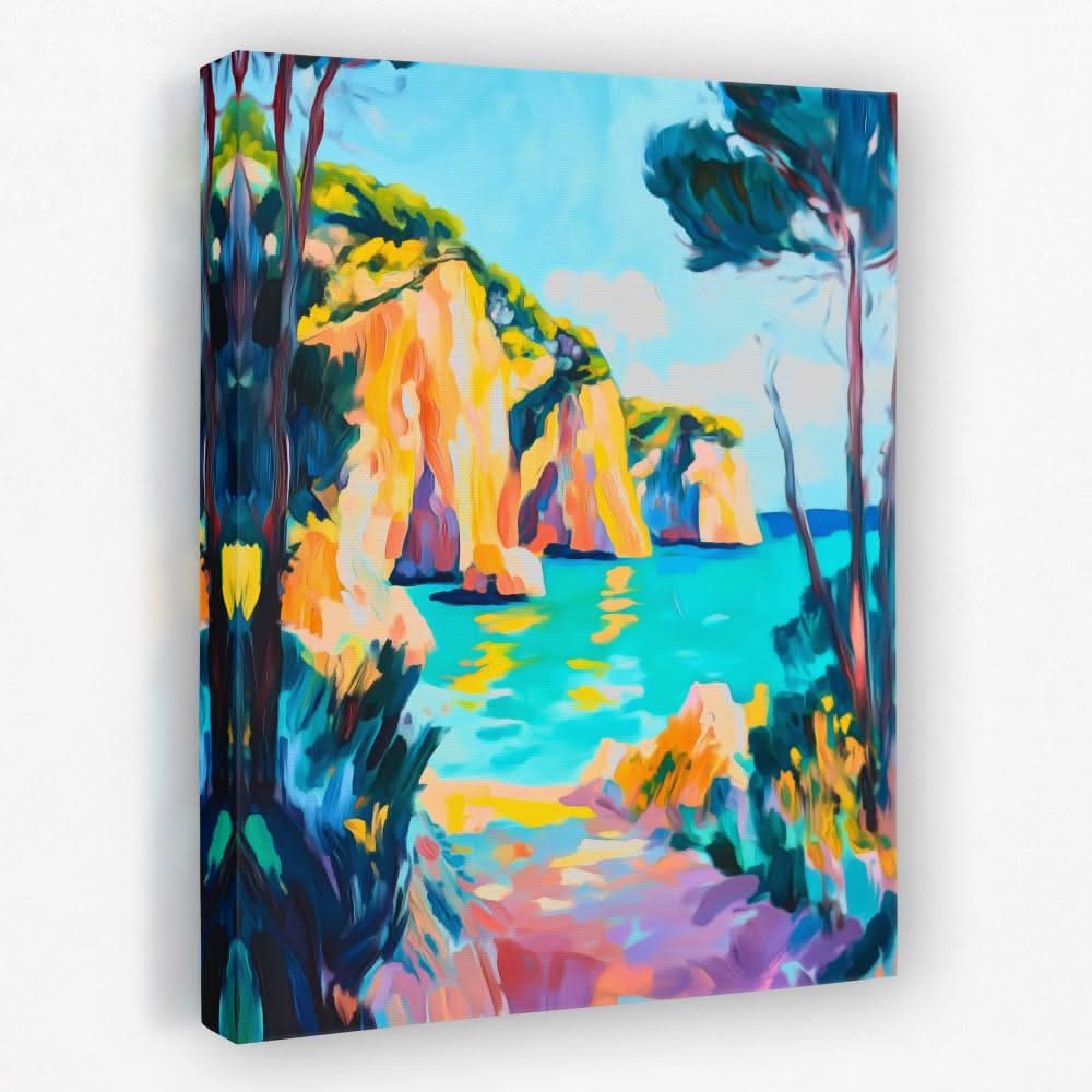 Coastal Color Burst - Coastal Canvas Wall Art