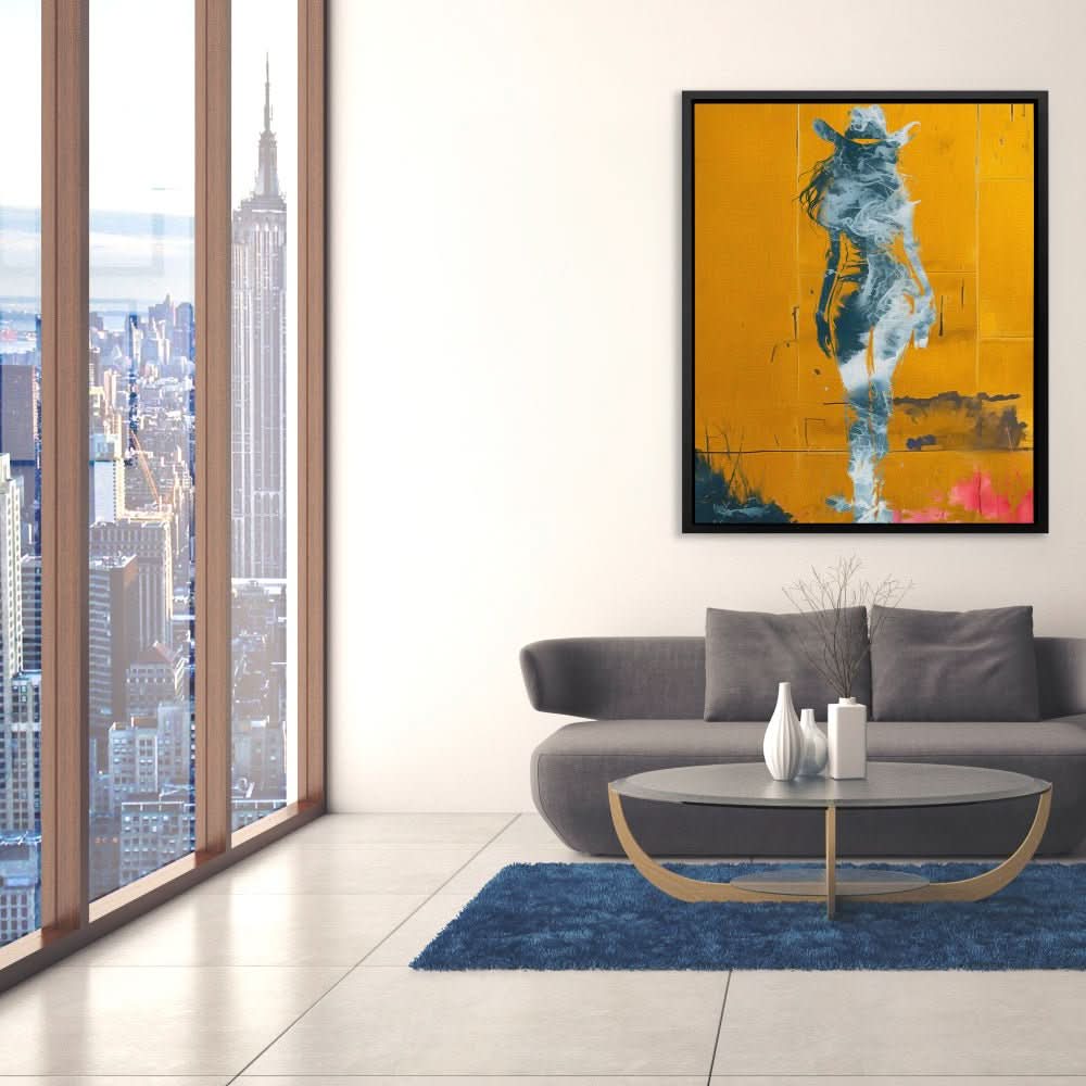 Coastal Cow Girl - Coastal Art for Bedroom