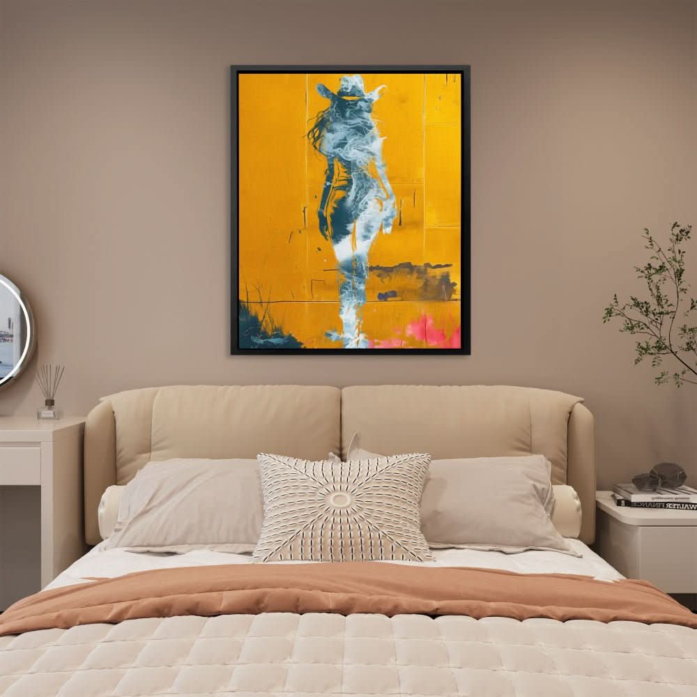 Coastal Cow Girl - Gold Country Canvas Print