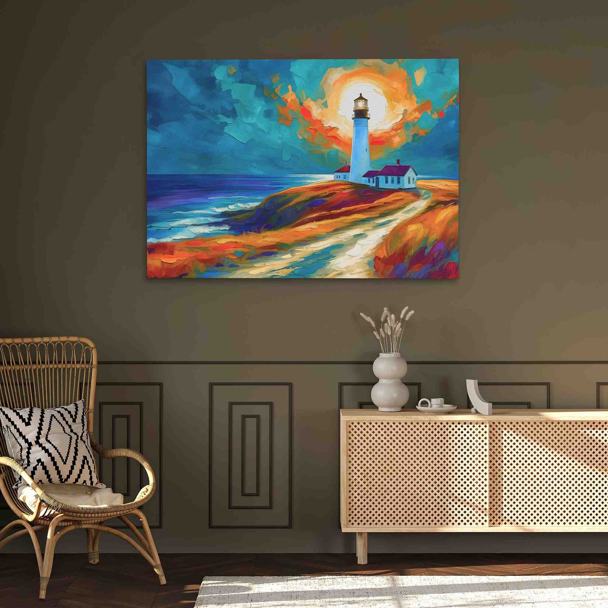 Coastal Guide - Large Surrealism Canvas Print