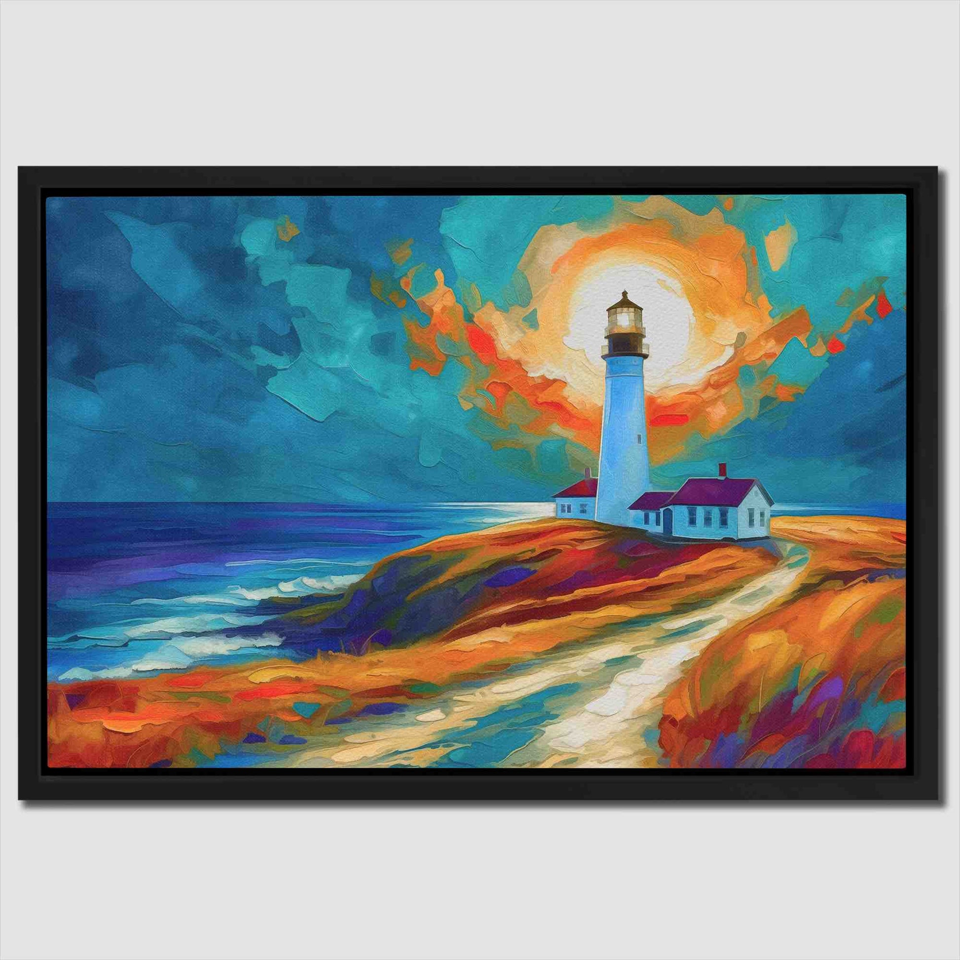 Coastal Guide - Blue Coastal Canvas Print